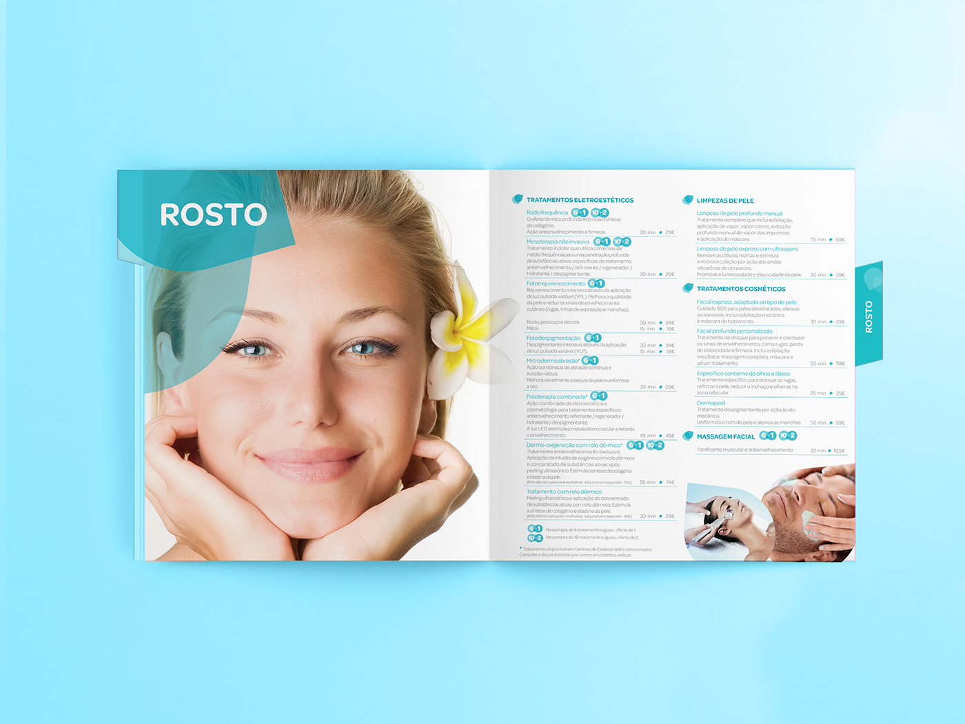 well's Portugal pharmacy magazine rollup standup Catalogue brochure editorial Layout