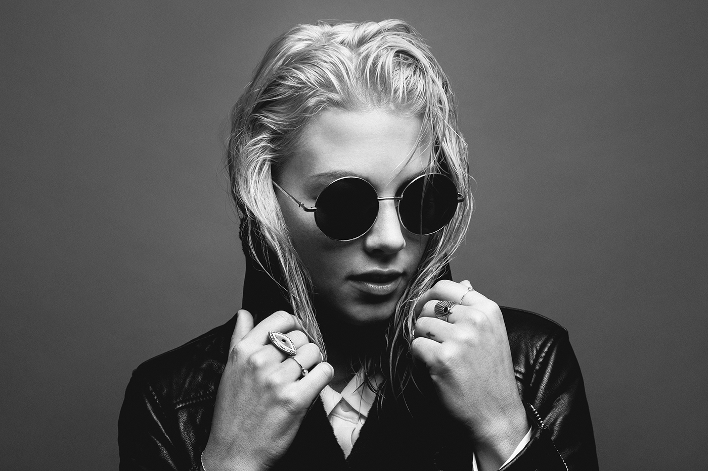 Catherine St Laurent mkind kevin millet studio portrait blond glasses MTL Montreal Canada