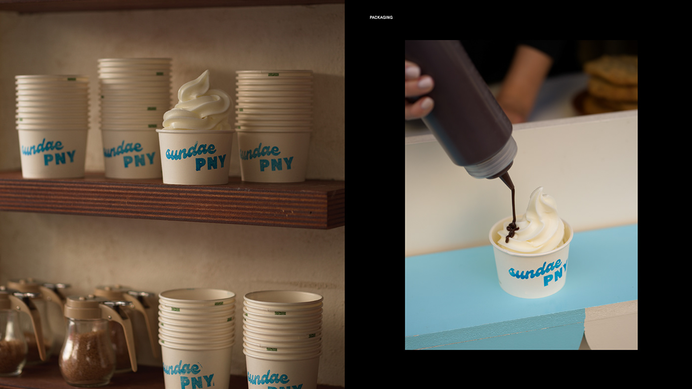 sundae ice cream brand identity Graphic Designer Packaging Logo Design Logotype
