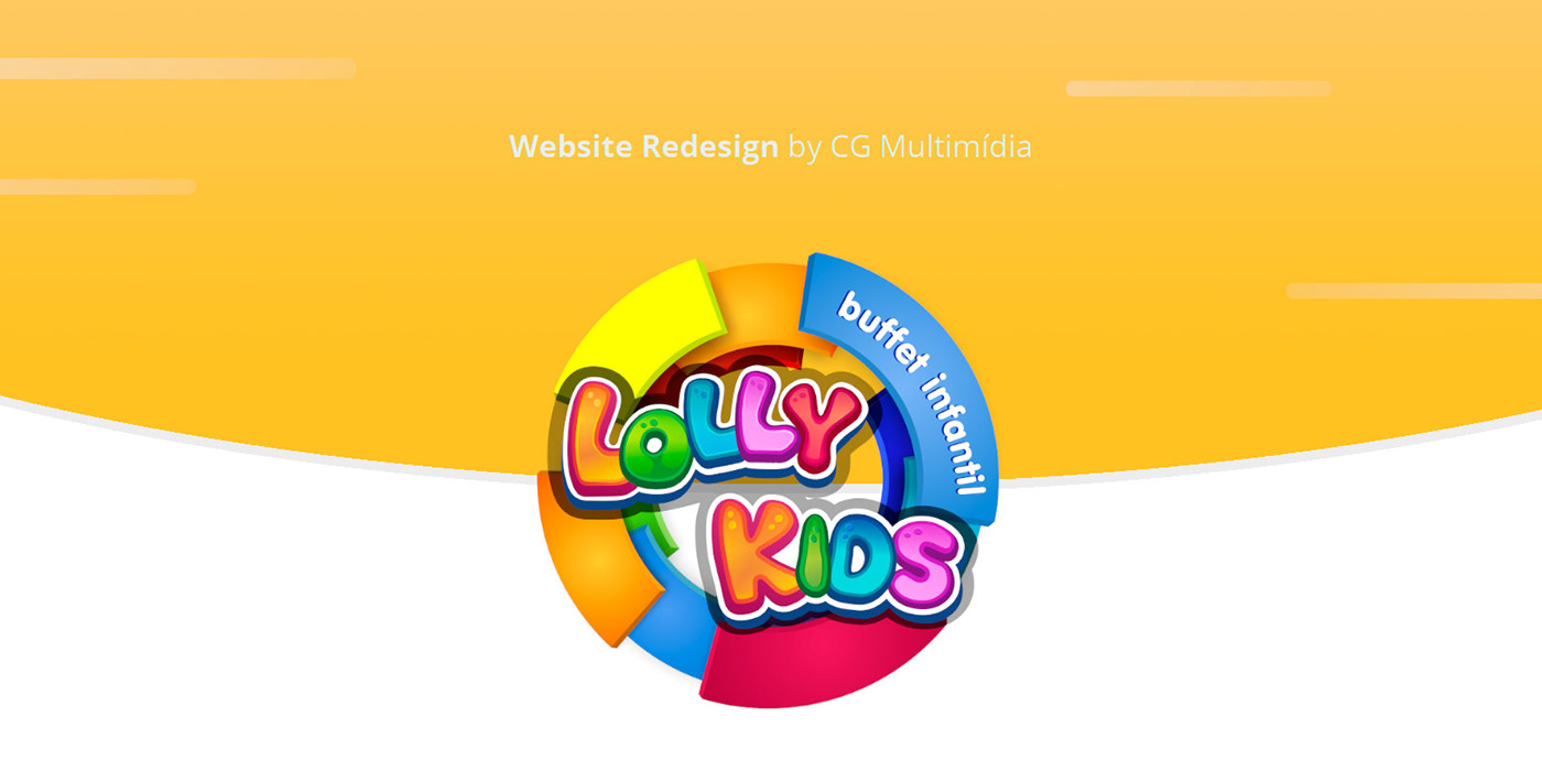 buffet Infantil CG Multimídia colorful design For Kids interactive lolly kids Responsive webdisign Website
