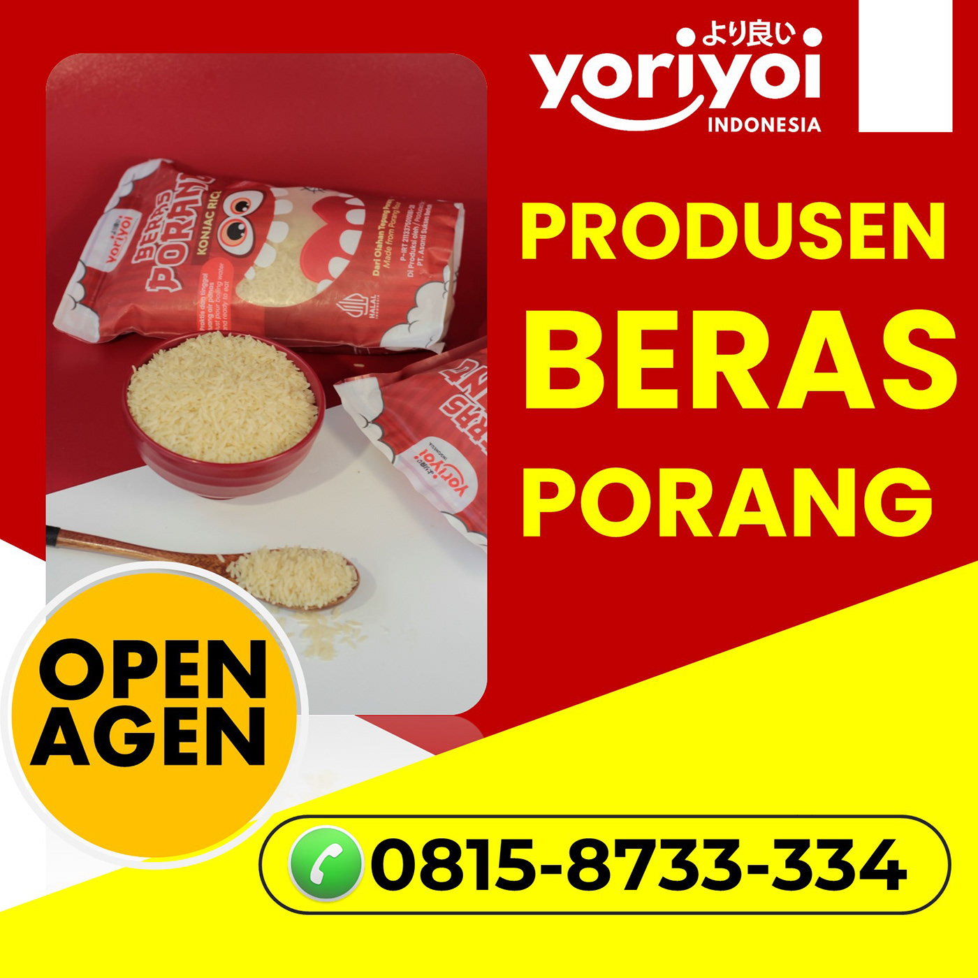 Distributor Beras Shirataki Makassar, Hub 0815-8733-334
