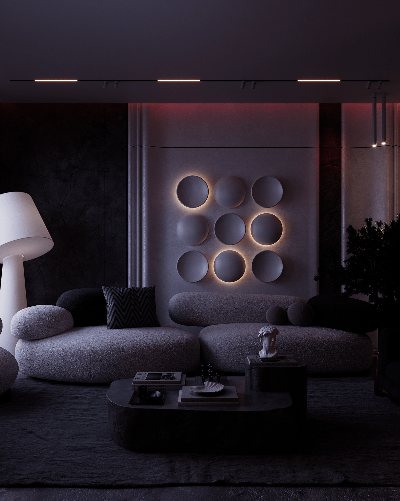 Interior Vizualization Render 3ds max interior design  CGI corona living room modern architecture