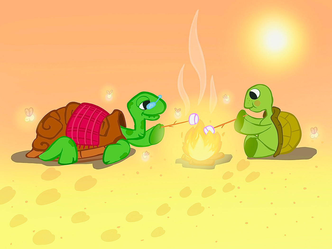 grandma Turtle children illustration children book