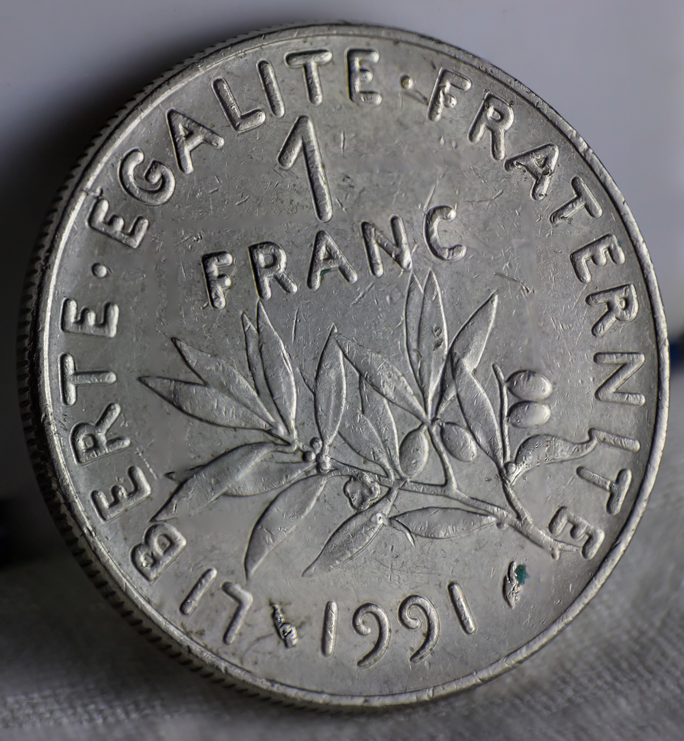 Old French Franc France - Macro Photography  digital Editing  photoshopcc