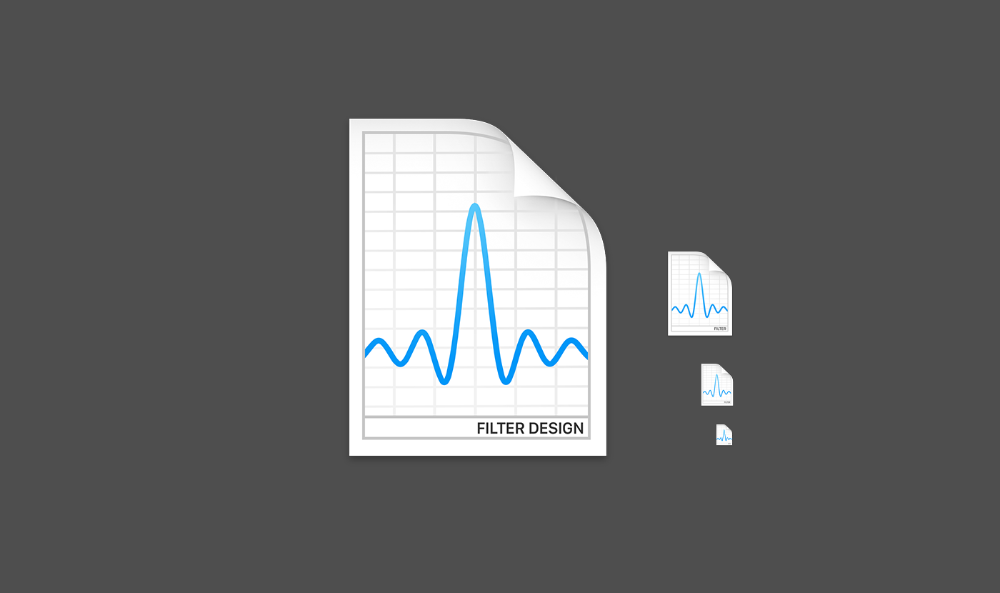 Mac app icon osx Icon desktop pen filter designer sinc graph