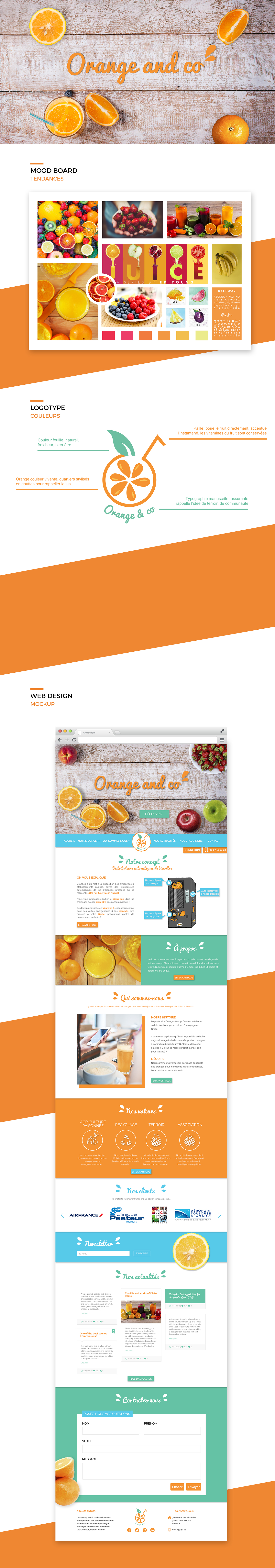 webdesign colors orange