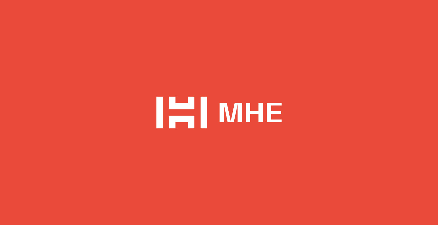 brand branding  color Engenharia logo Logotipo marca MHE pattern