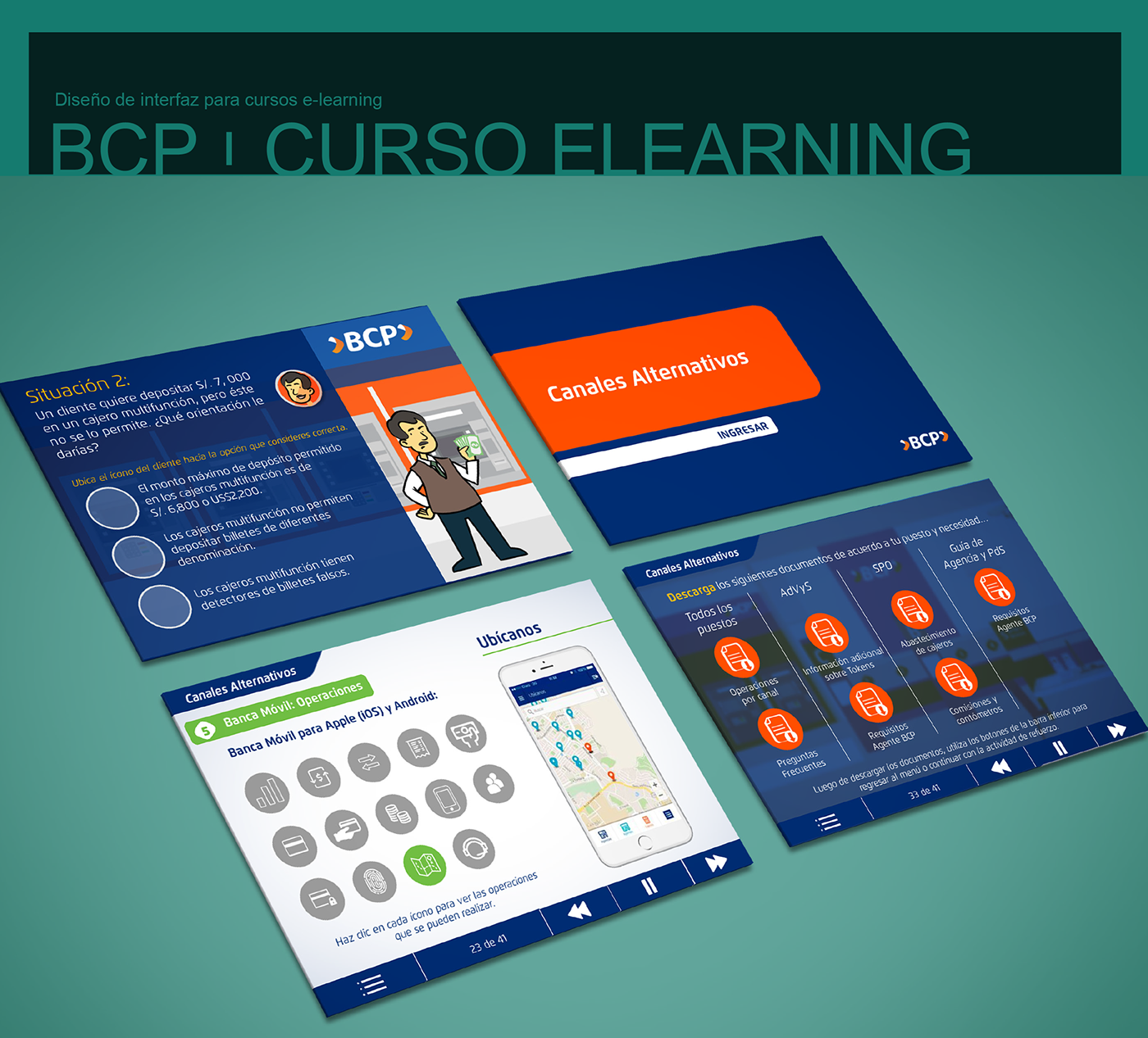 eLearning ui design characters