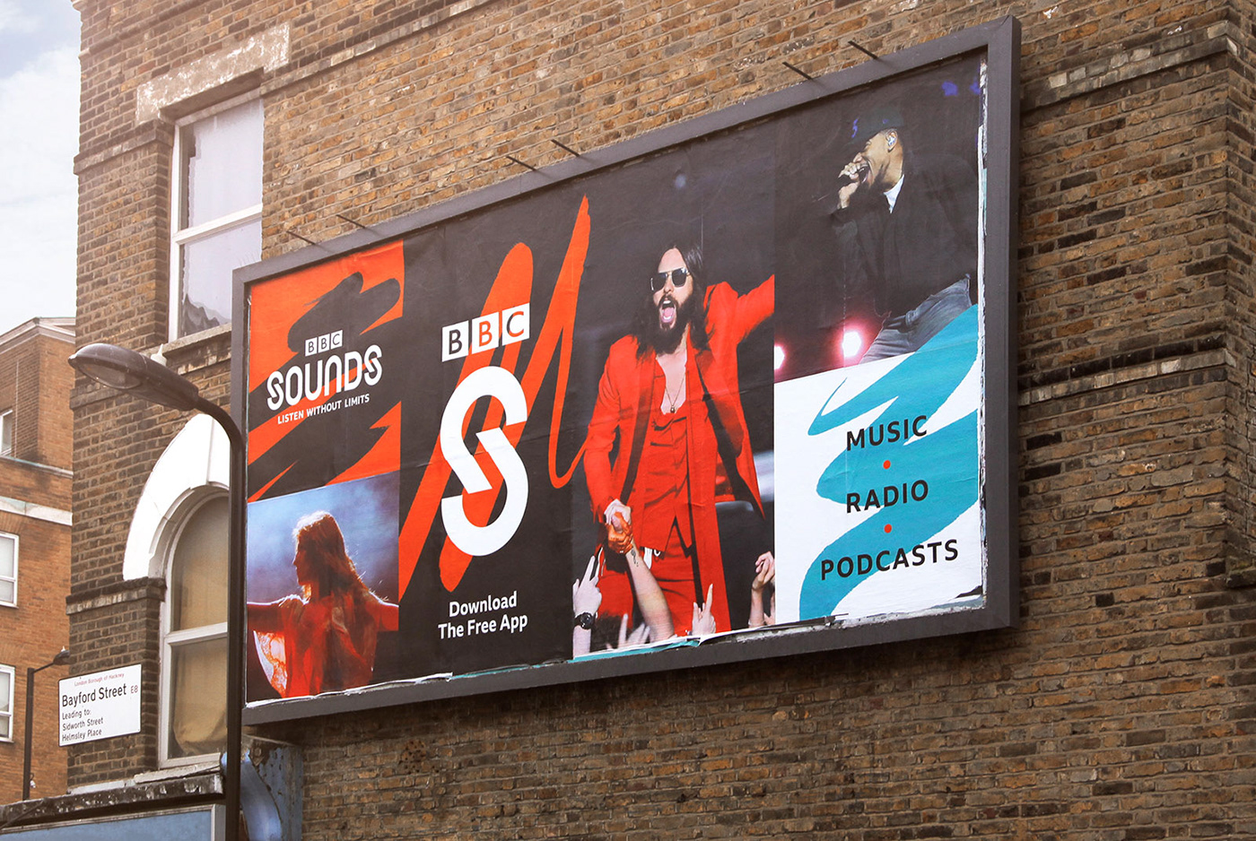 BBC branding  sounds music campaign Radio brushes identity London podcast