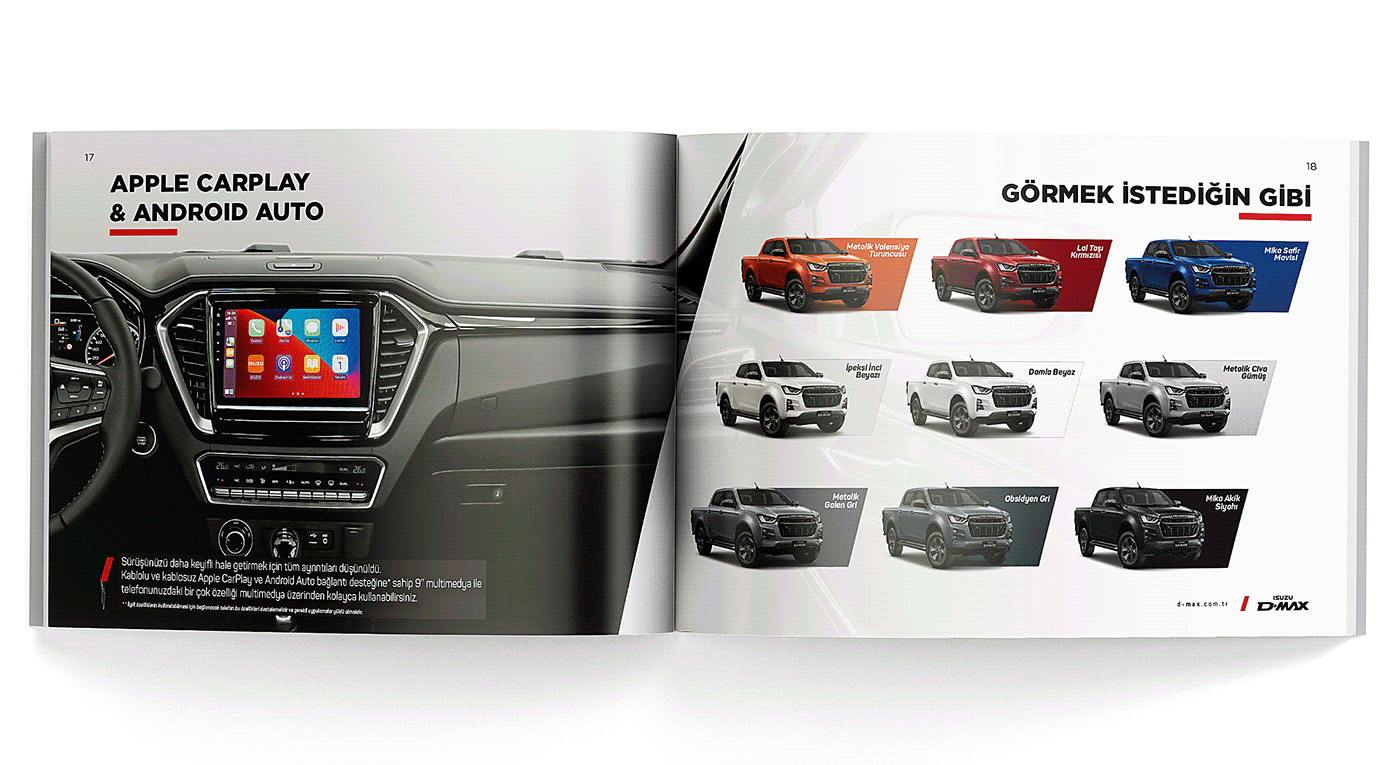 Adobe Portfolio Advertising  automotive   branding  car catalog isuzu print Truck visual identity