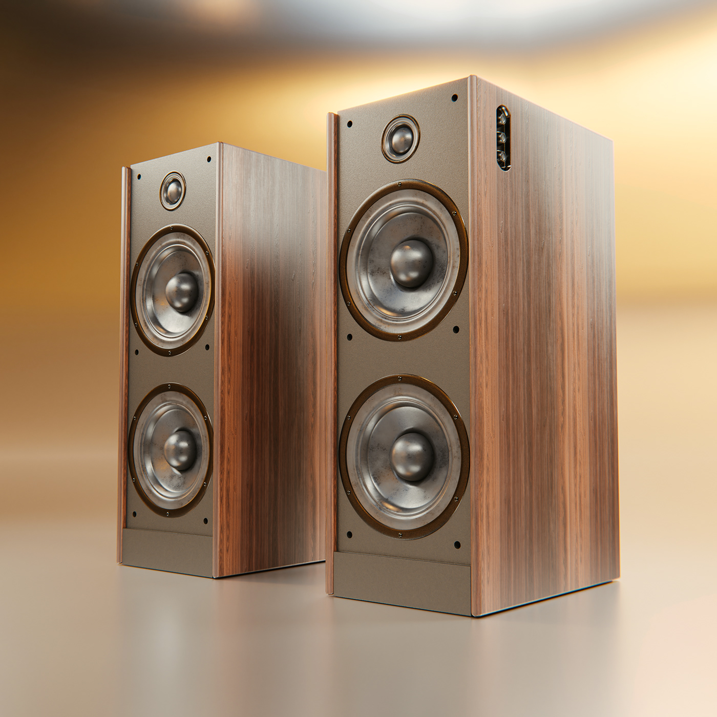 loudspeaker speaker product design  3d modeling visualization 3D Render archviz CGI modern