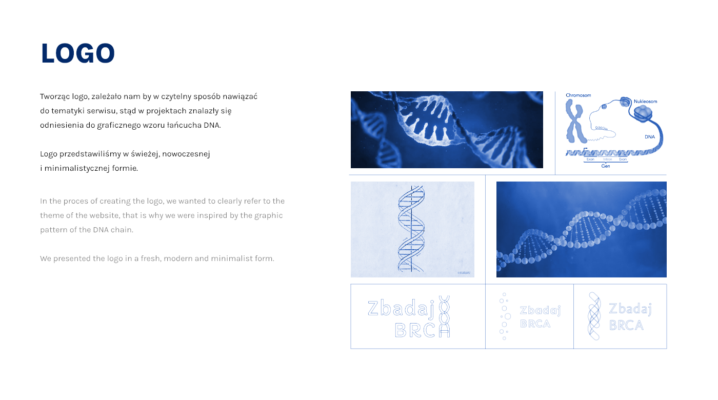 BRCA DNA Education Genes landing page science Technology ux Web Design  Website