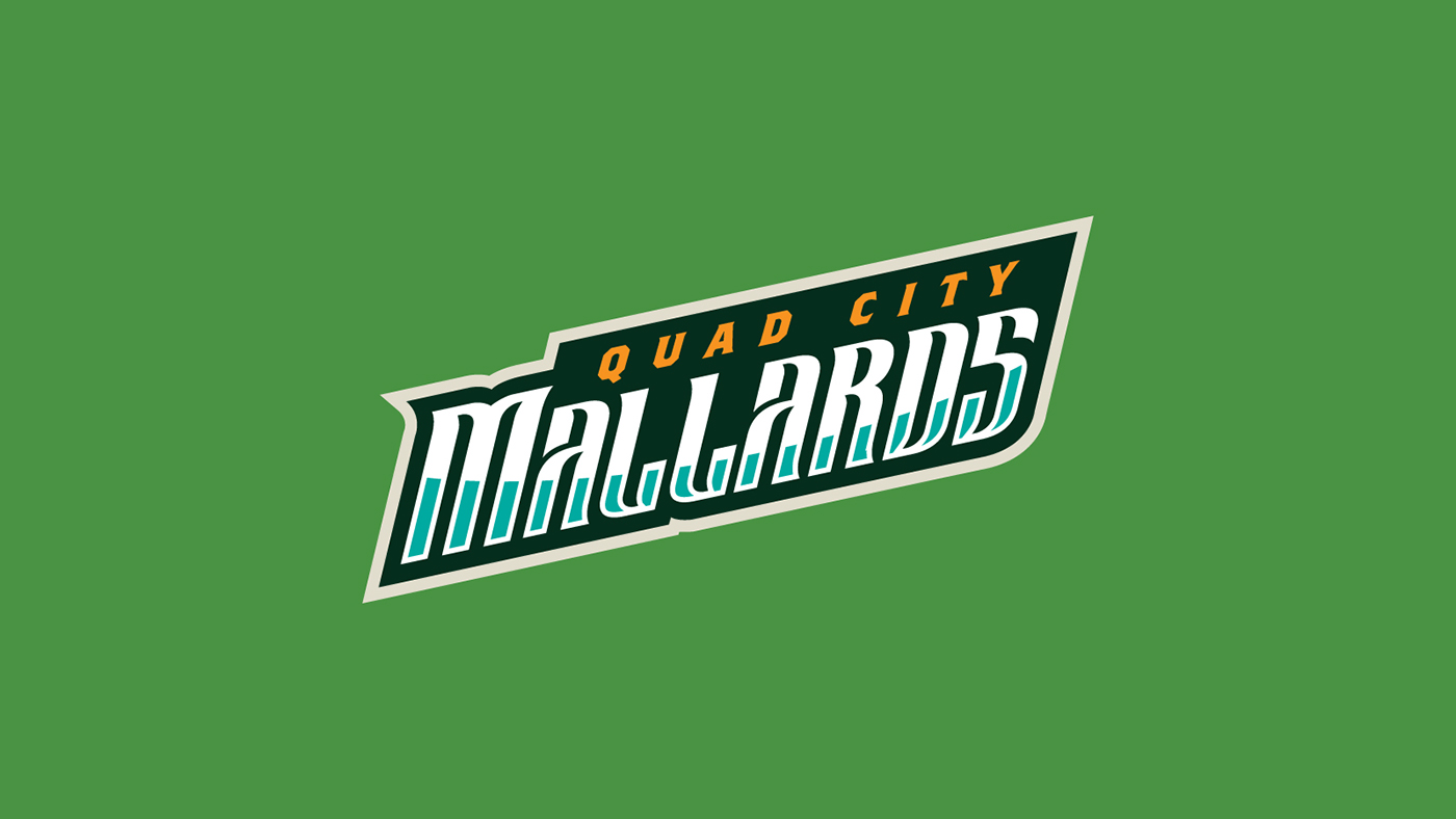 quad city Mallards hockey club sports team identity NHL uniform jersey ducks logos