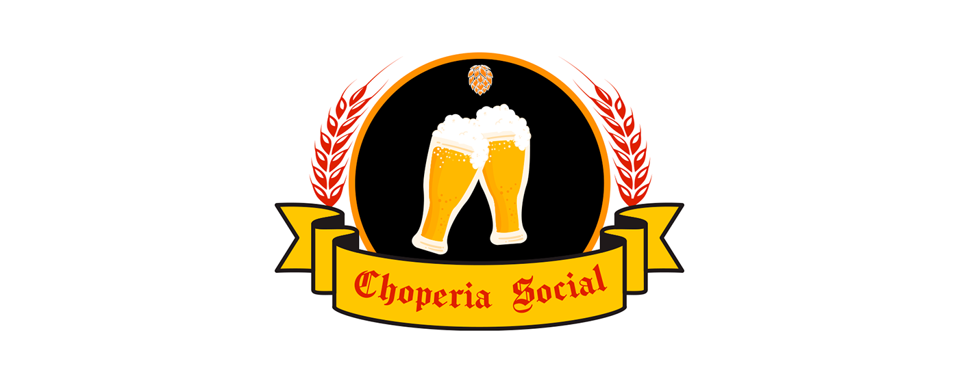 choperia design gráfico Logotipo marketing   restaurante