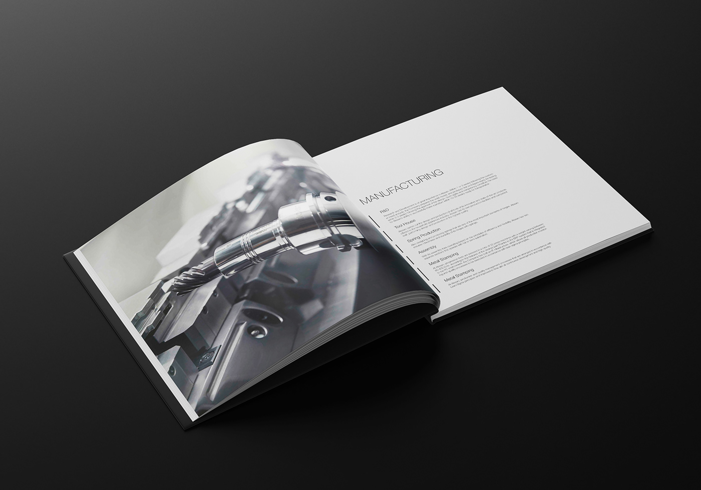 catalog design graphics Mechanic metal Render 3D product visual Catalogue