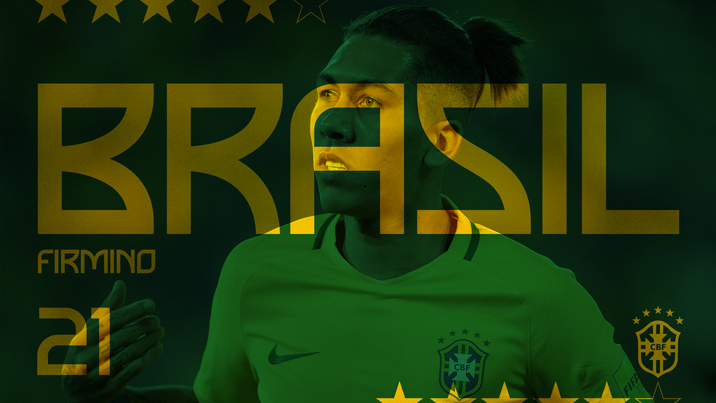 seleção brasileira seleção Brasil Neymar Firmino camisa jersey font fonte