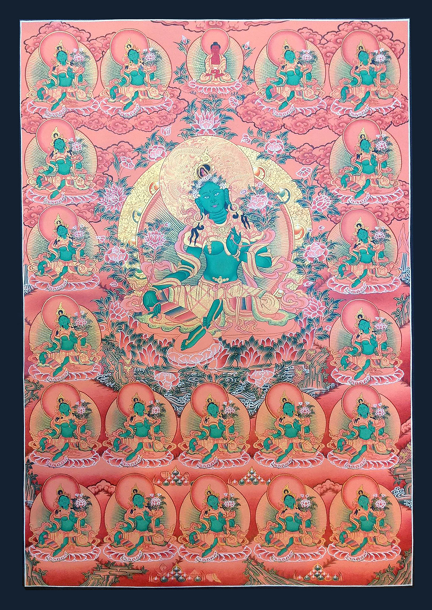 abstract artwork Buddha buddhism green tara Mandala meditation spiritual Yoga zen