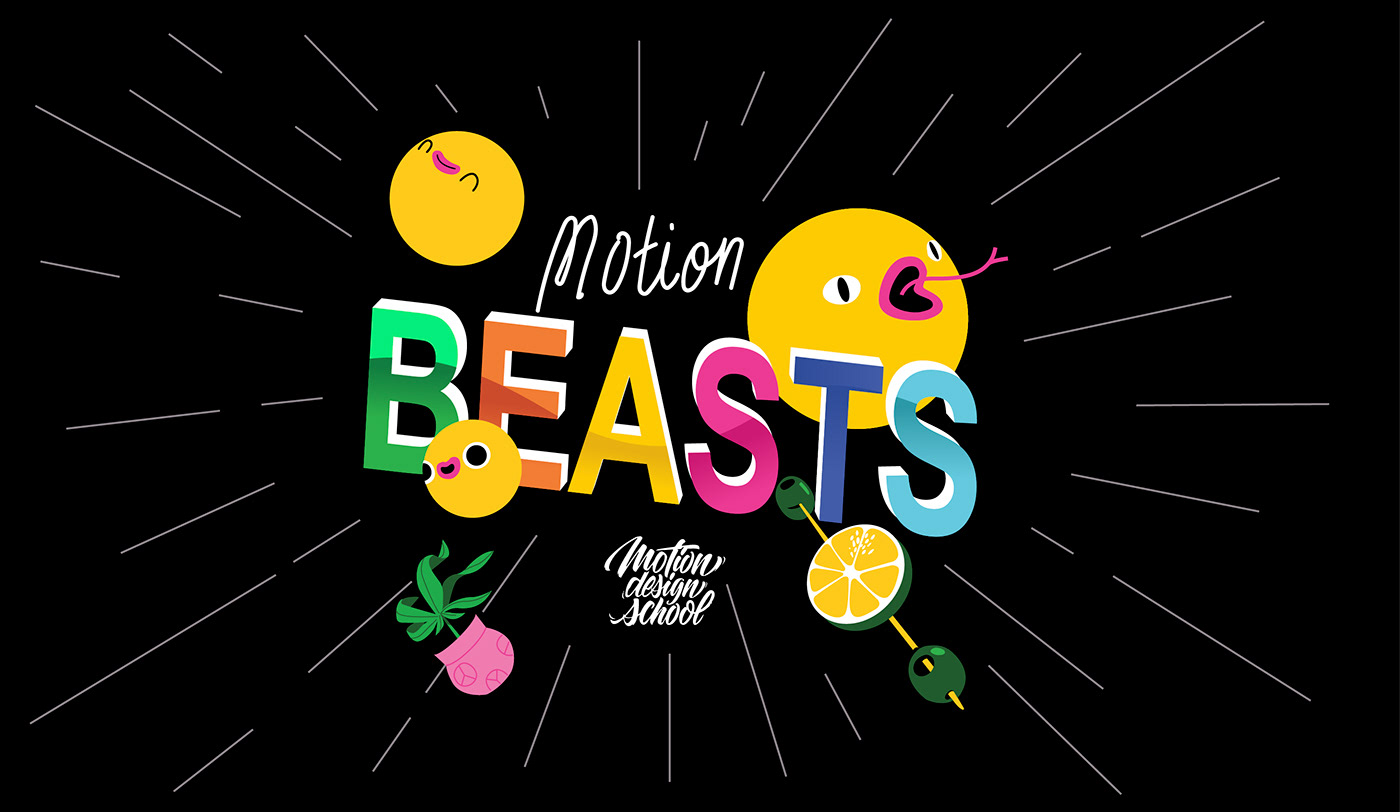 Motion Beasts. 2D character animation loops