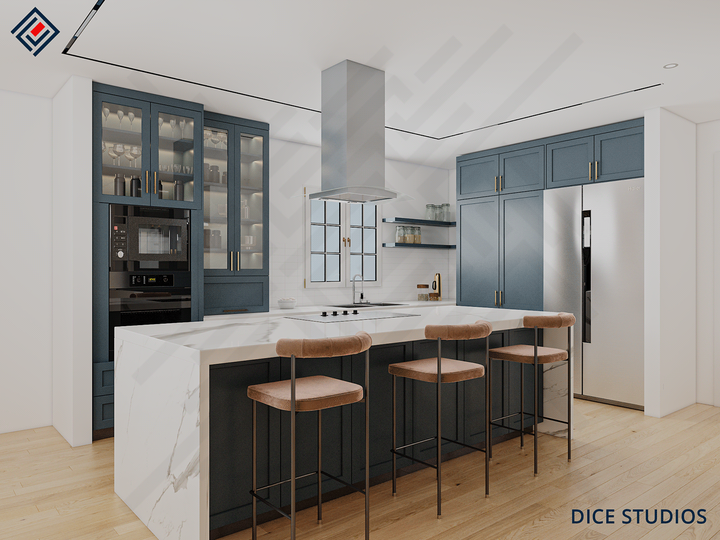3D architecture Freelance Interior interior design  kitchen modern Render visualization vray