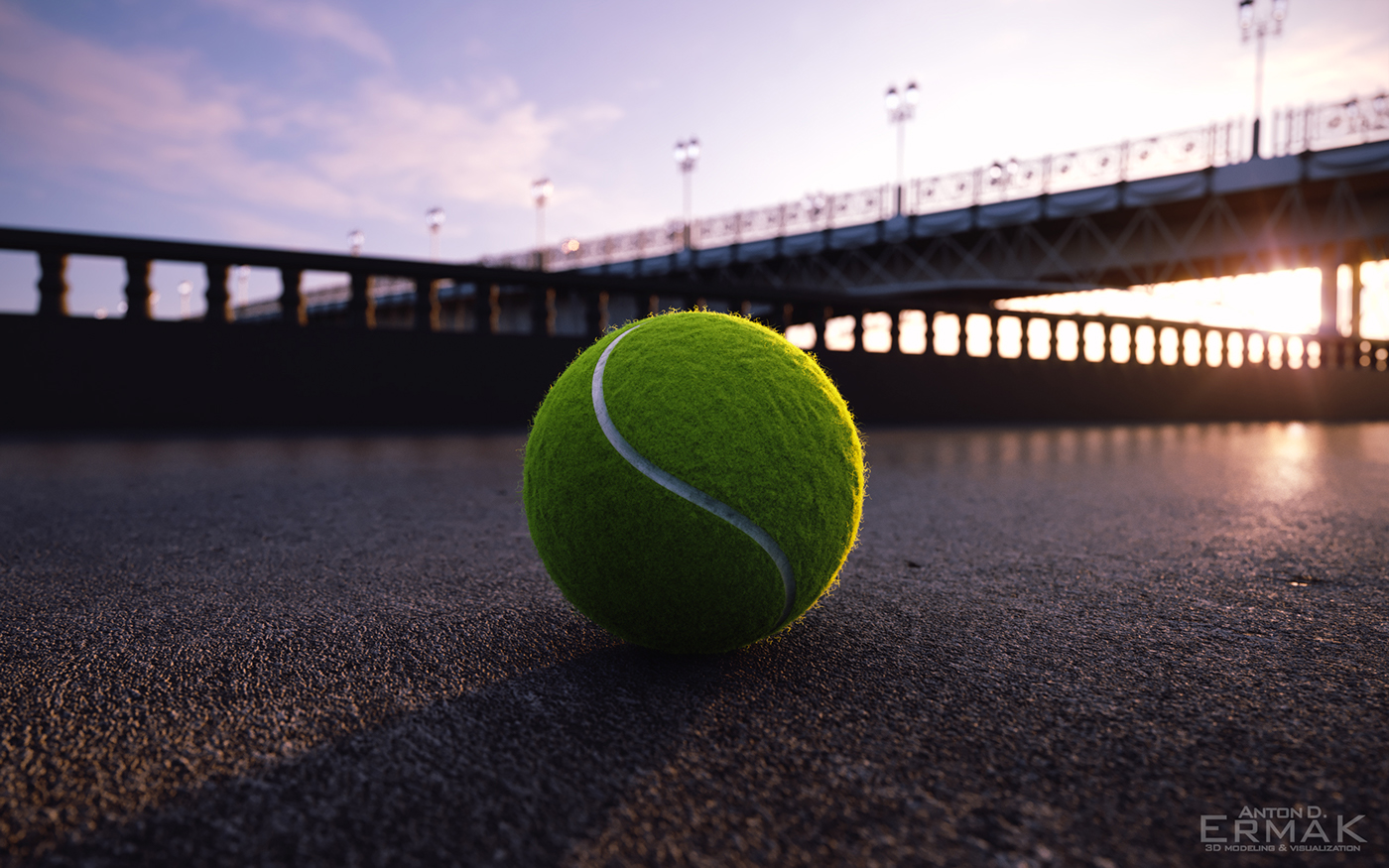 tennis ball bridge vizualising modelling