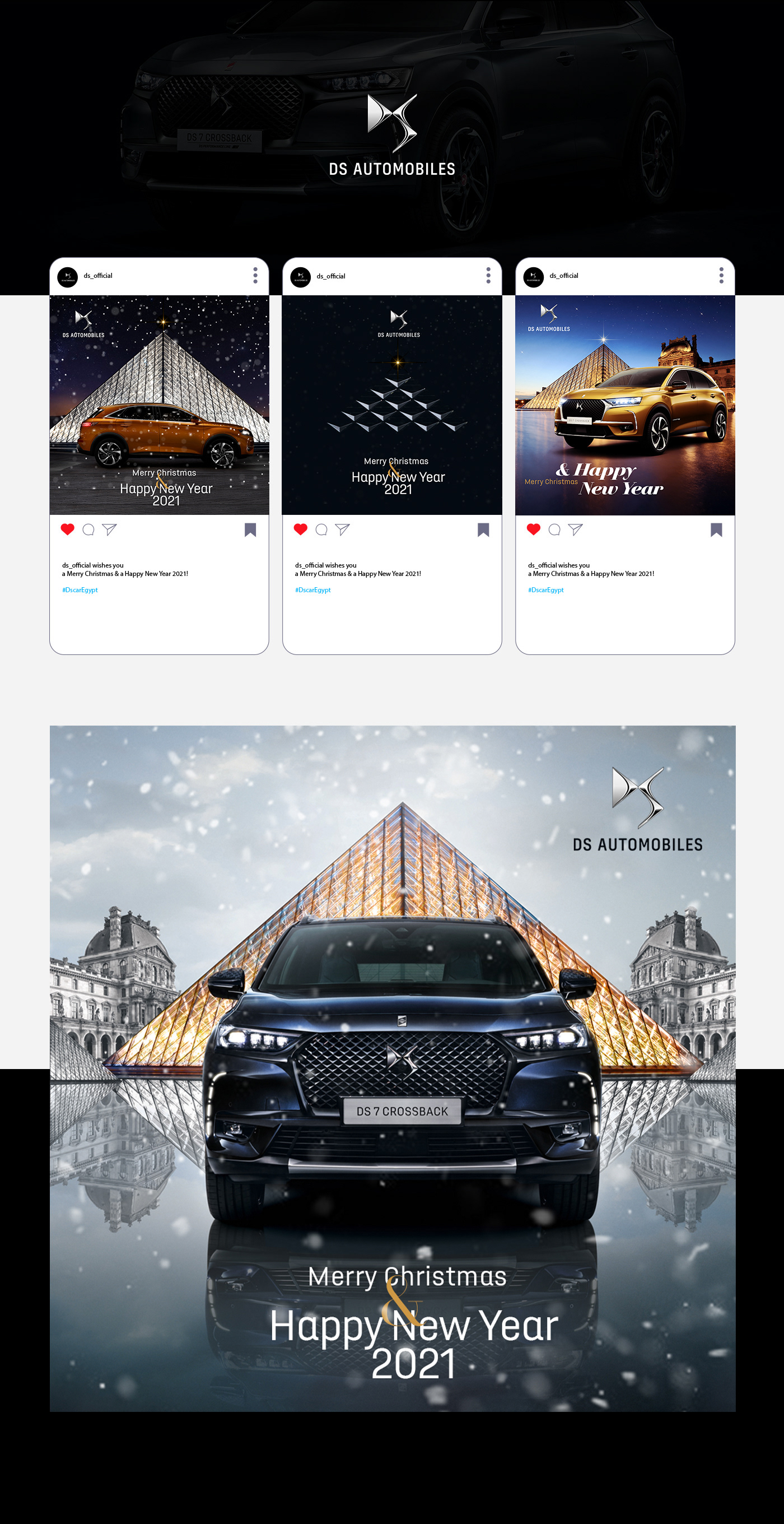 ads Advertising  automotive   car Christmas creative digital new year 2021 social media visuals