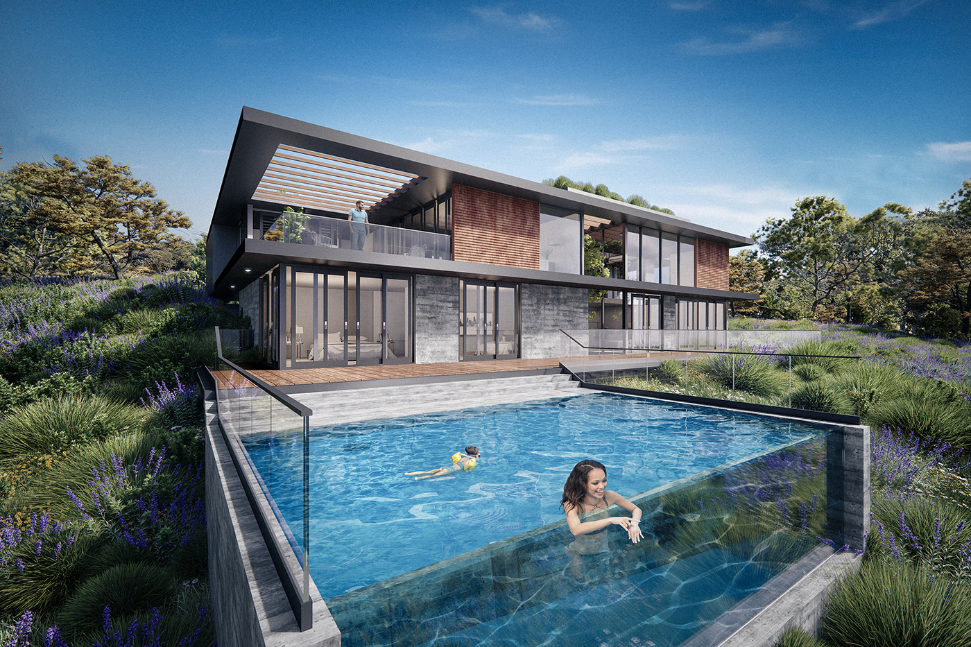 3D Visualization architecture archviz exterior home house interior design  luxury Render
