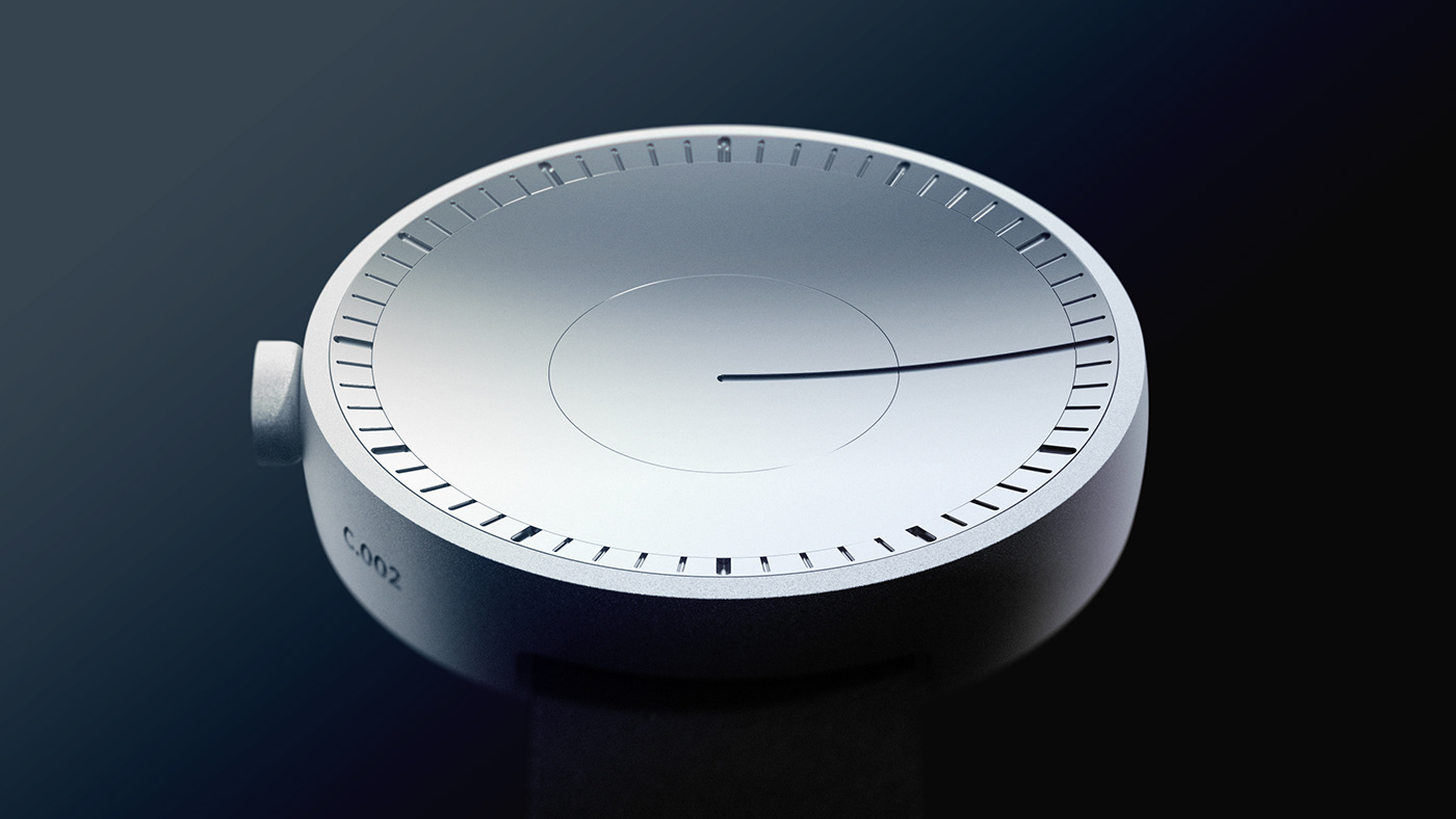 concept design industrial design  metal minimal product product design  Render texture watch