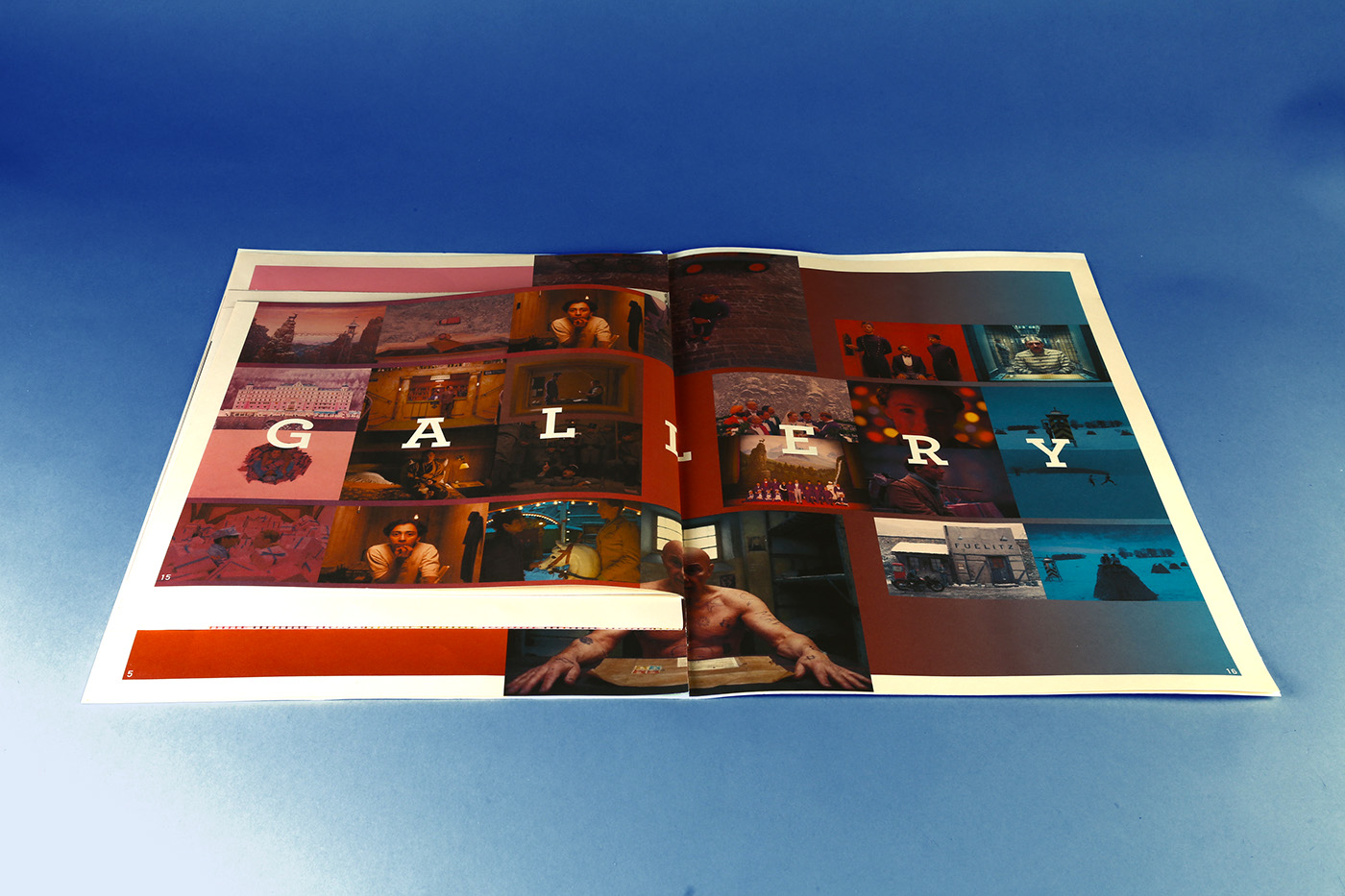 magazine editorial Film   wesanderson color design