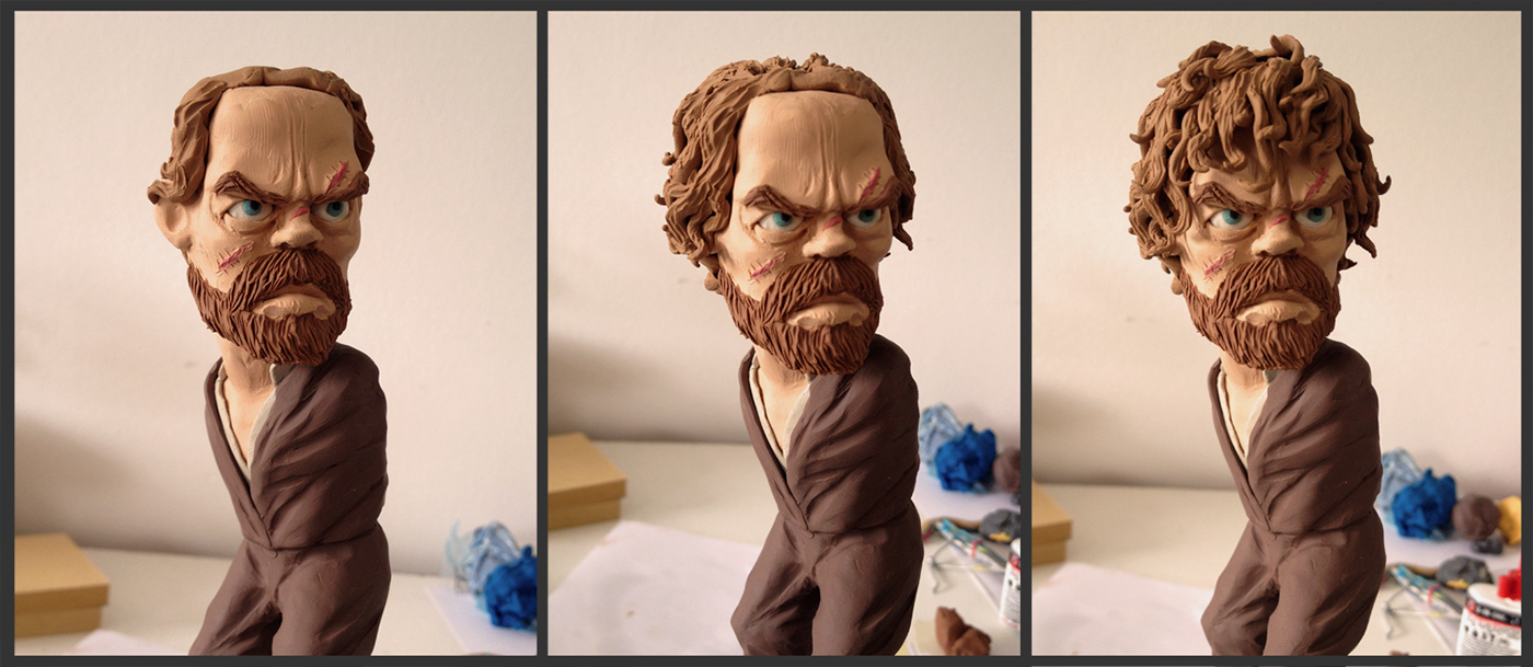 tyrion Game of Thrones got fantasy Plasticine clay oil clay plastilina peter dinklage george r. martin lannister