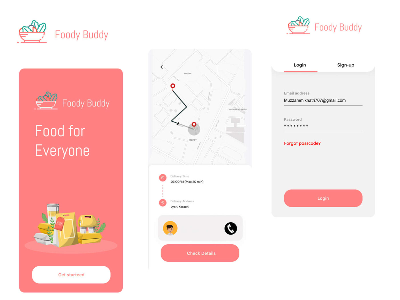 application Fast food food app mobile Mobile app Native App online food ordering restaurant Track Order ui design