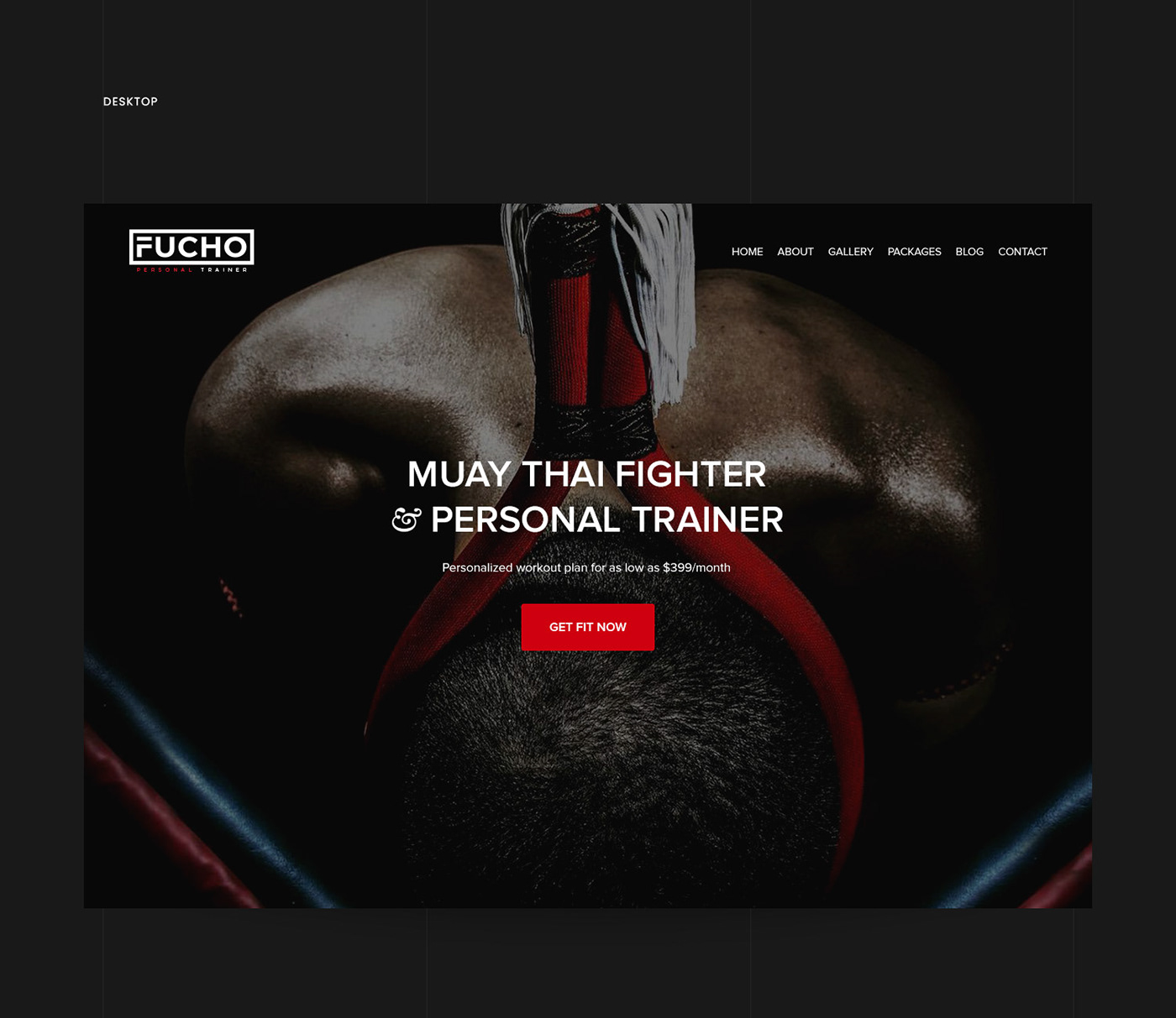 personal trainer fitness Web Design  logo muay thai miami marketing   brand workout Website