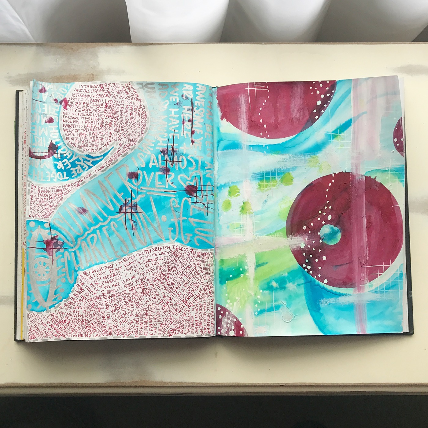 ink journal abstract art therapy meditation sketchbook