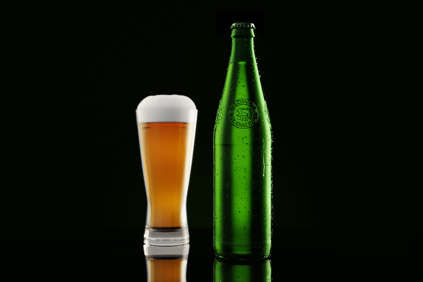 Packaging design product bottle rebranding beer brewery