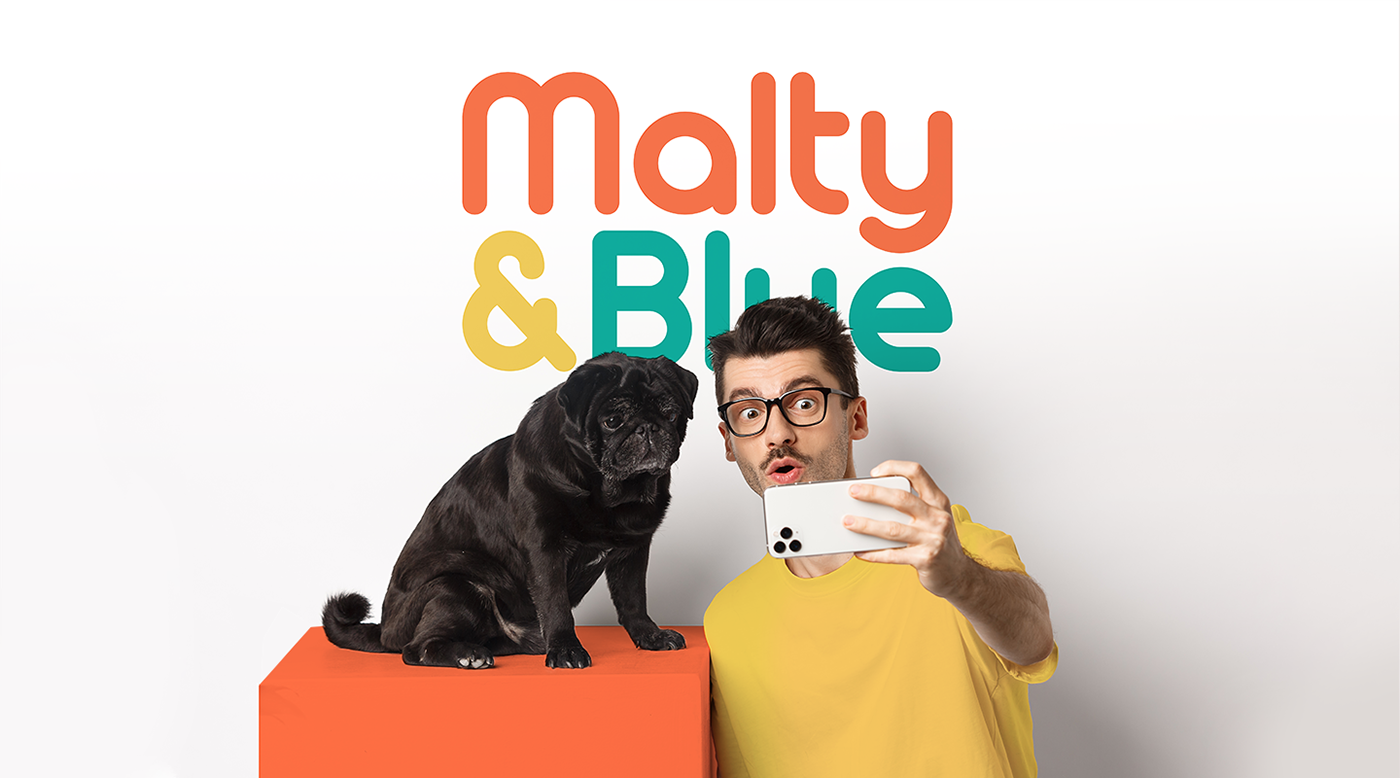 art direction  branding  malty & blue pet care pet grooming pet store visual identity