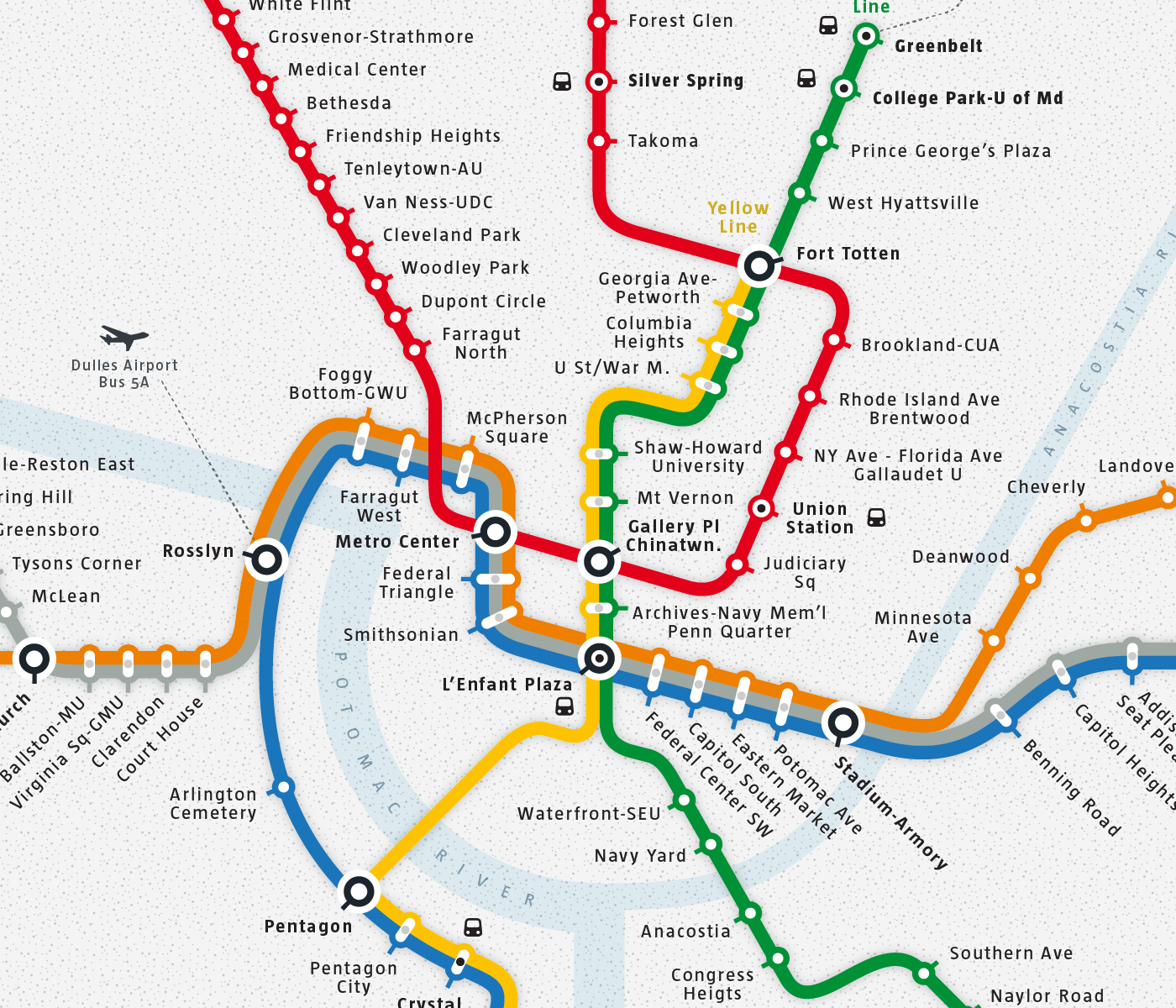 Washington Metro Map on Behance