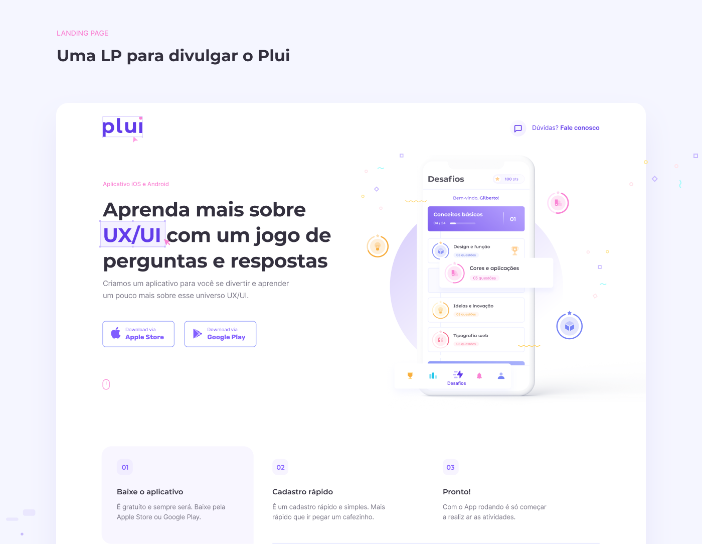 app Brasil Brazil interaction interactive landing page mobile uidesign uxui Website