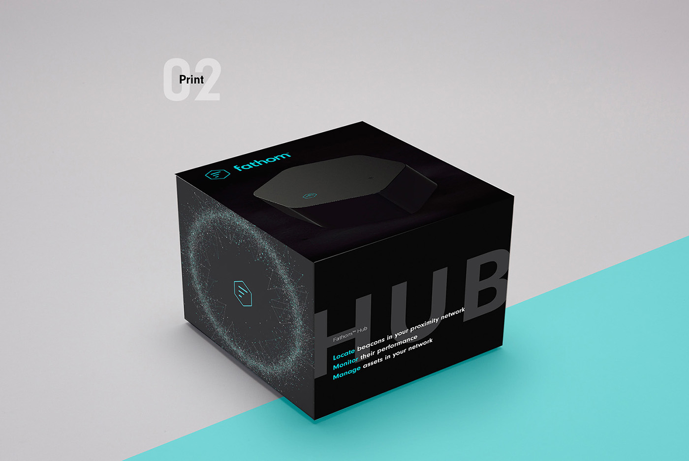 fathom beacon Packaging product UI ux identity IoT bluetooth