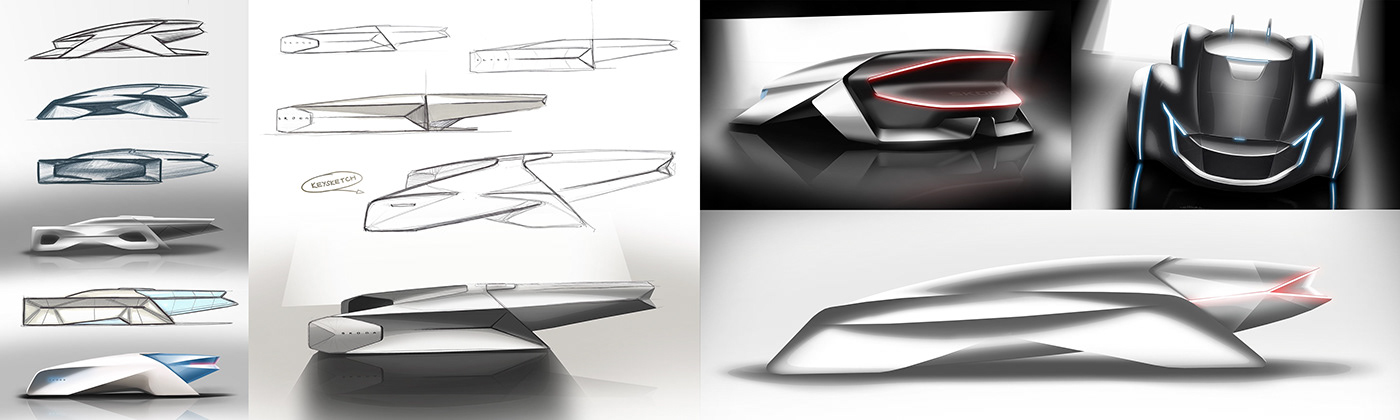 Skoda vision concept car sculpture modul Platform econ capsula glass