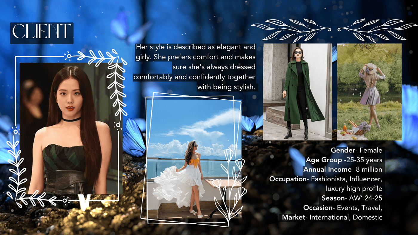 forest Fashion  fashion design Princess fantasy couture apparel handmade NIFT Garment Construction