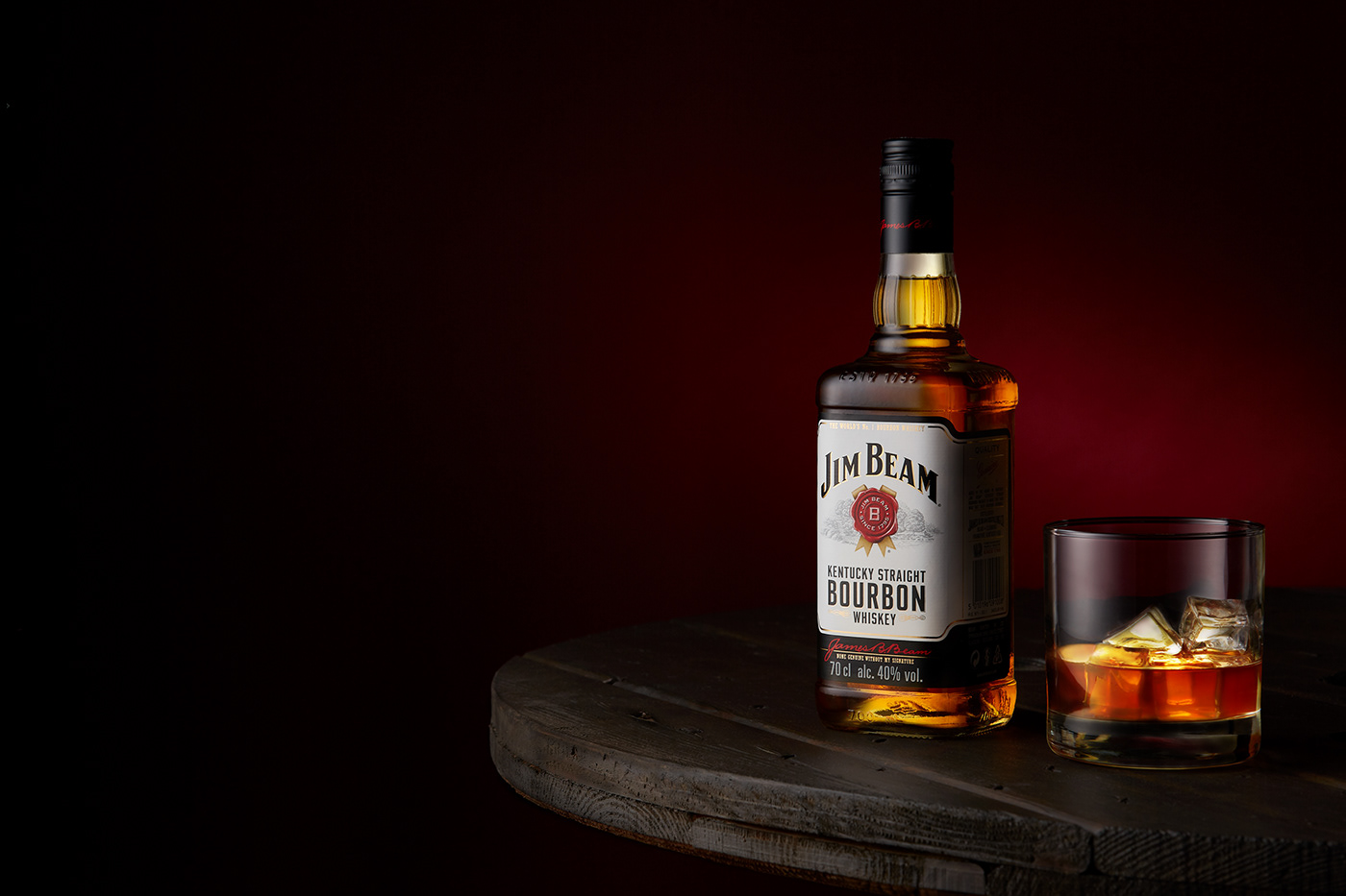 jimbeam Whiskey ADV commercial commercialphotography Advertising  stilllife business alcool glass atmosfere ice