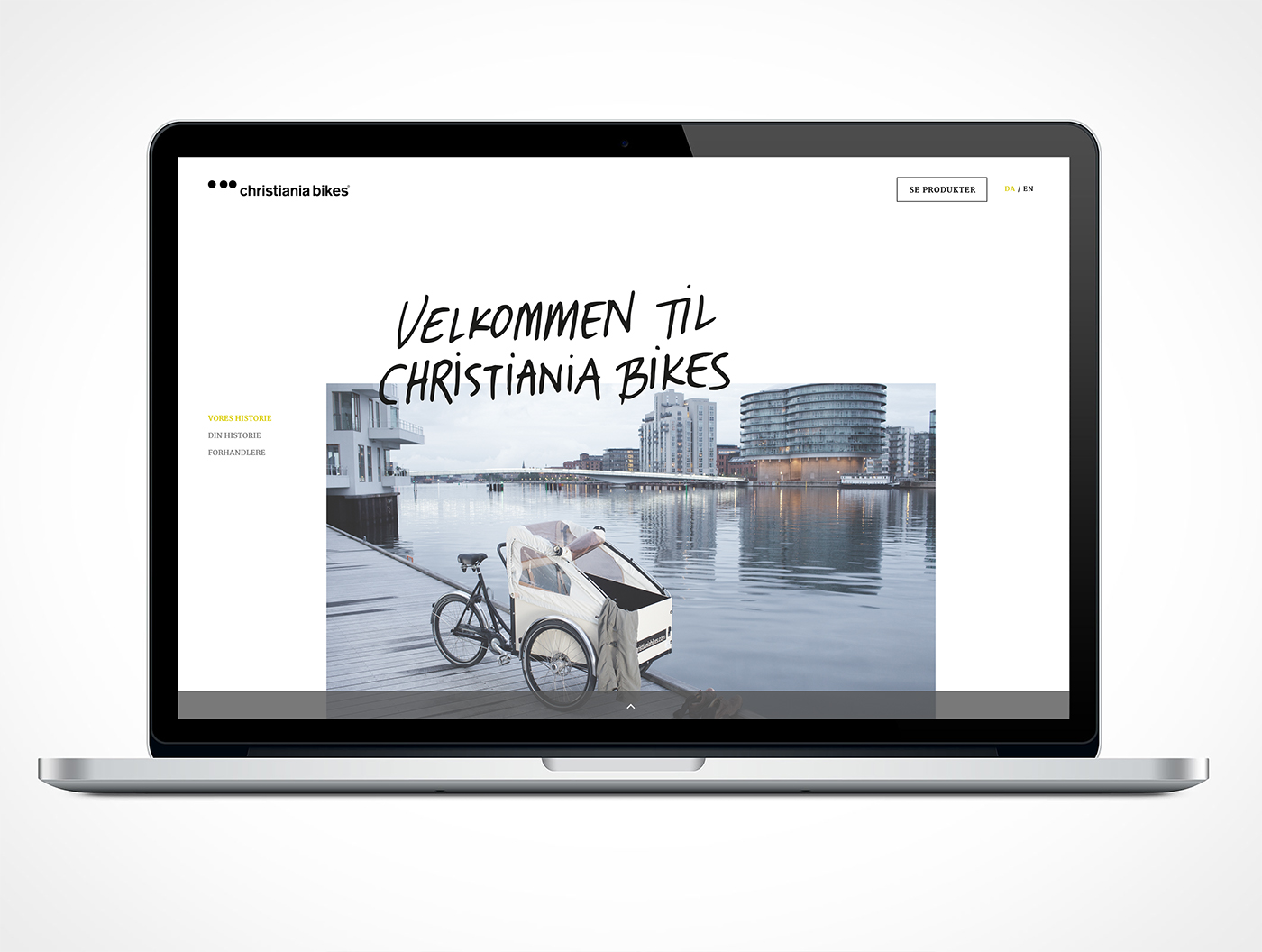 Web design bikes photo minimal copenhagen denmark lifestyle environment SVK simple Classic