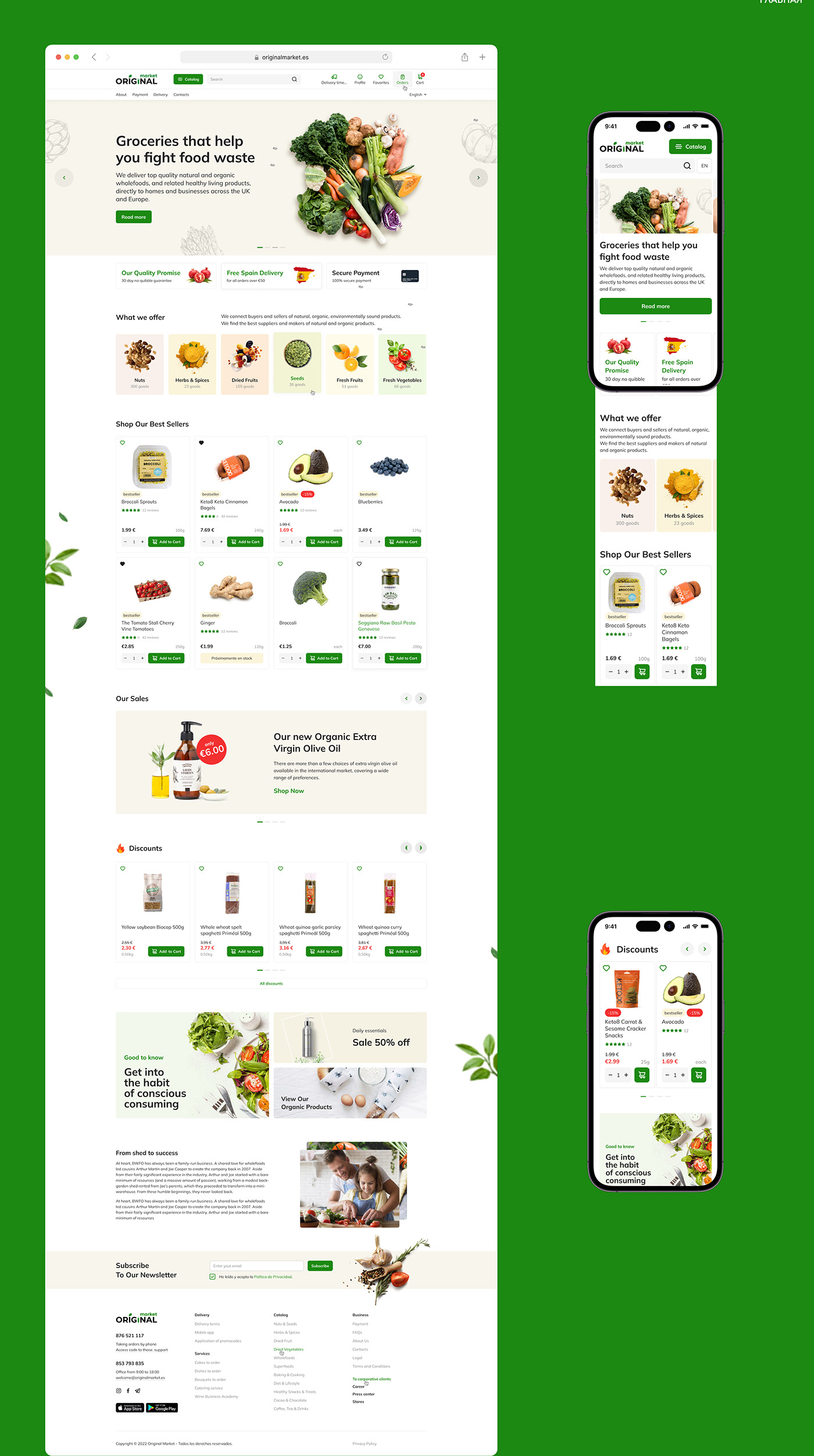 Grocery Food  fooddelivery user interface Ecommerce Web Design  user experience Website Grocery store Web