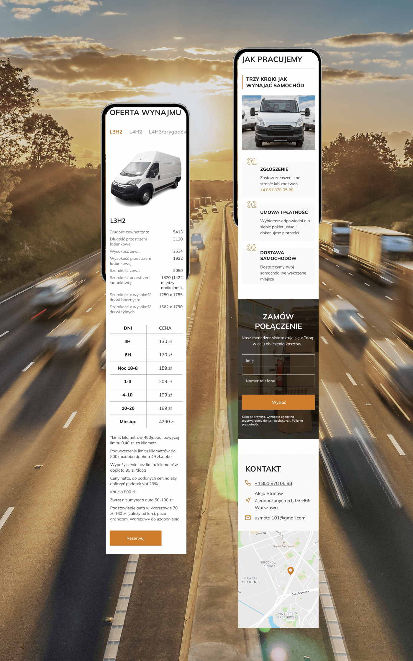 orange landing page Figma rent a car Minimalism dark uiux user interface Website
