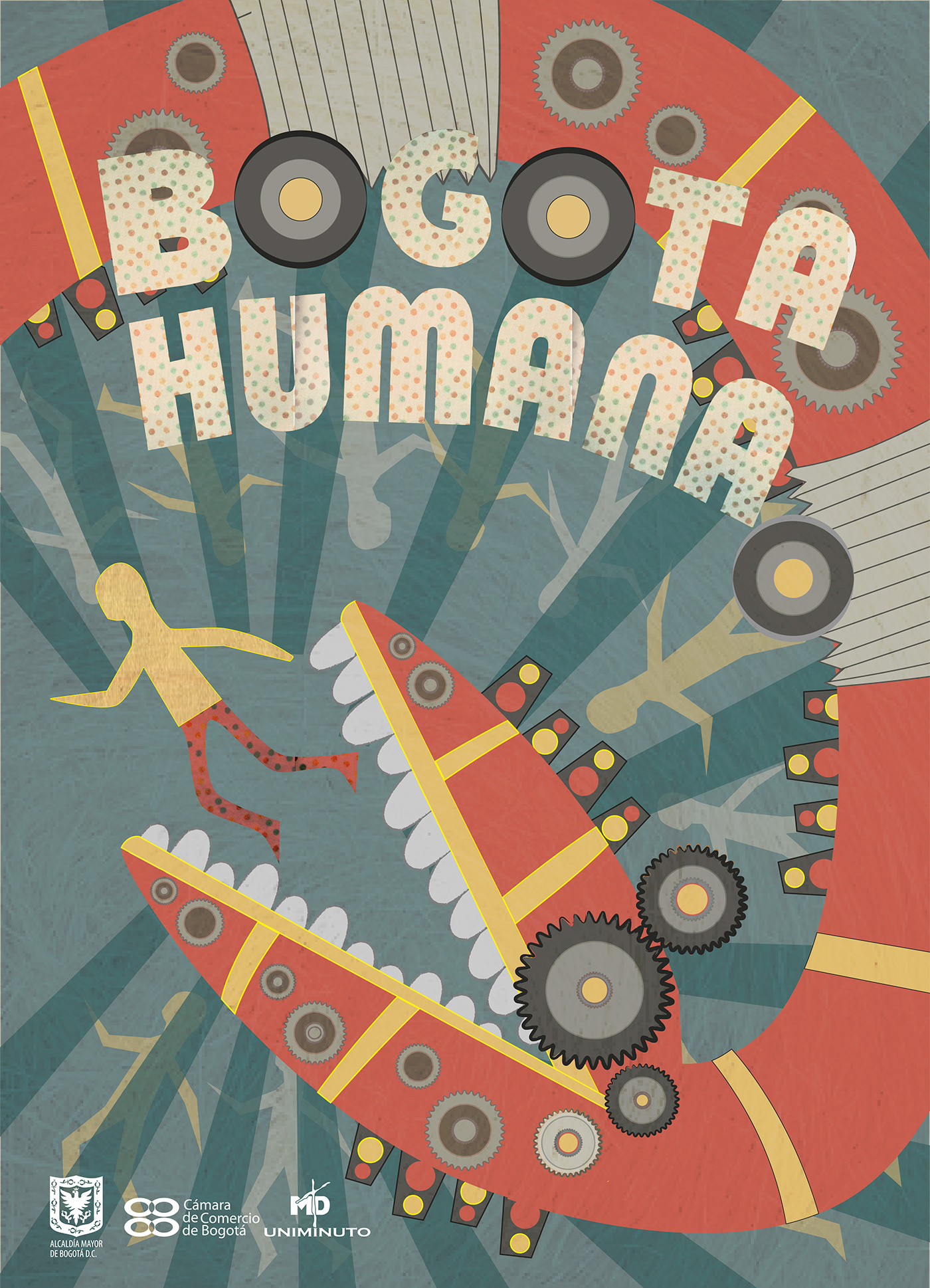 bogota critica minimalist poster vector