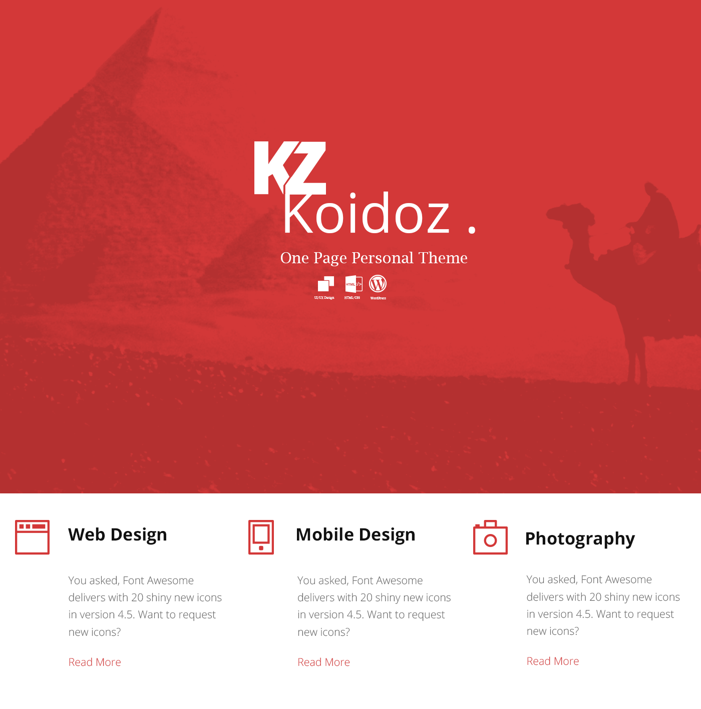 psd template free Illustrator photoshop Web UI ux THEMES personal site portfolio Koidoz
