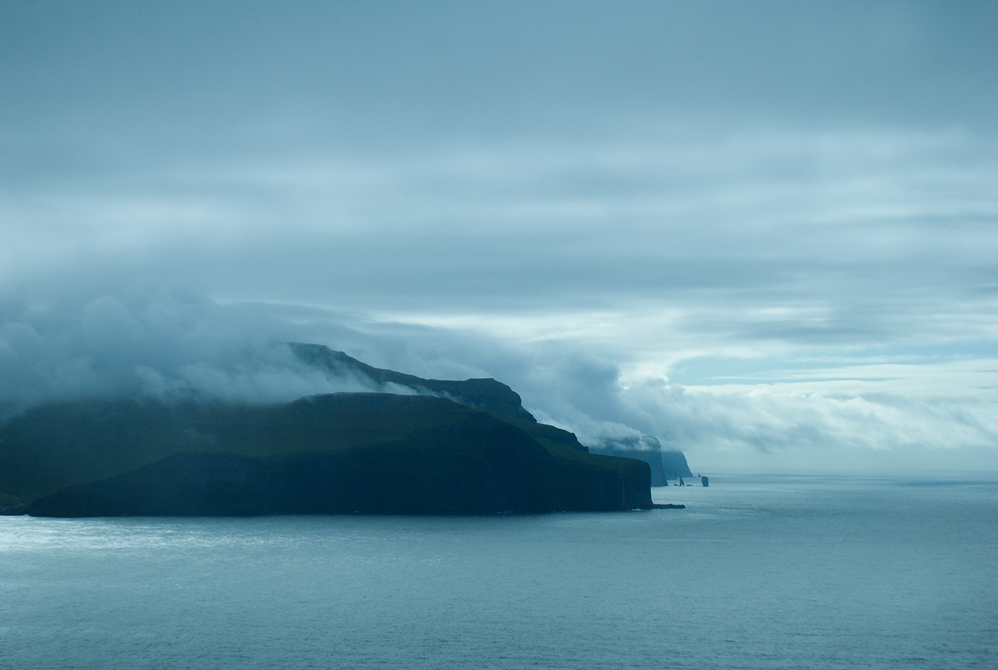 clouds faroe islands fog islands