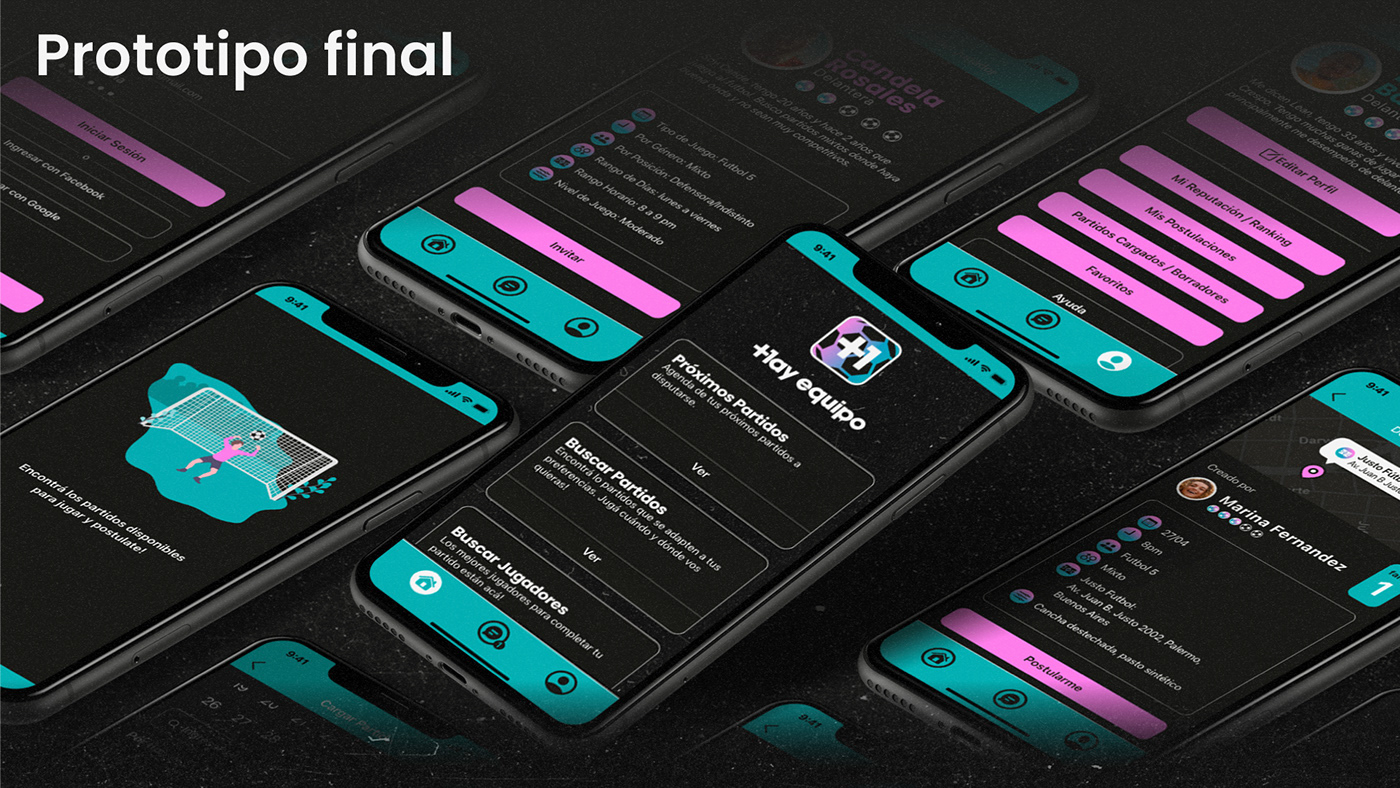 app design Futbol Logo Design mobile Responsive soccer app UI ux coderhouse