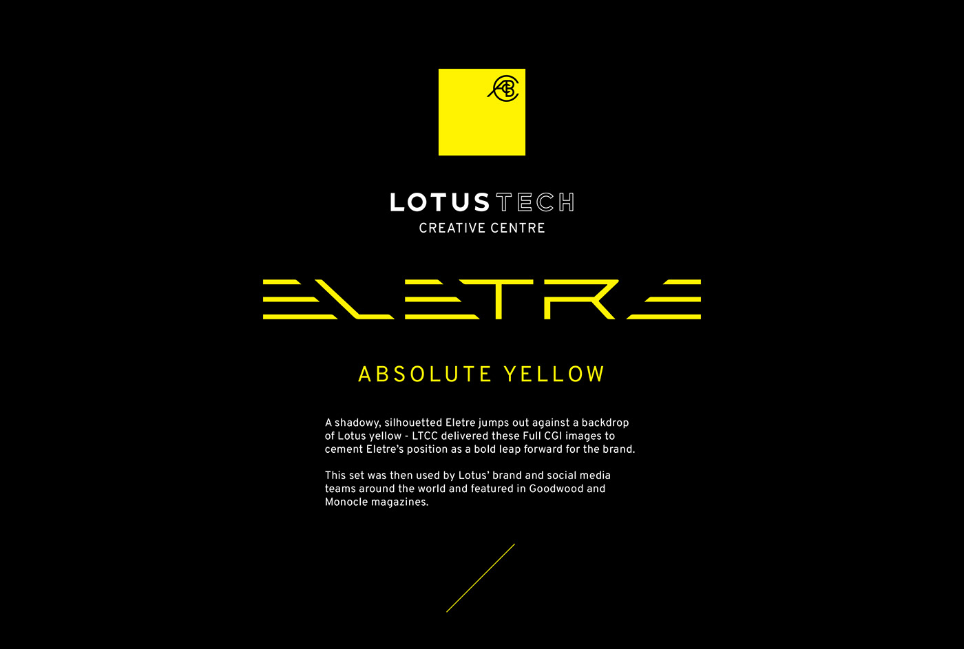 automotive   CGI eletre Lotus Maya visualization vray yellow