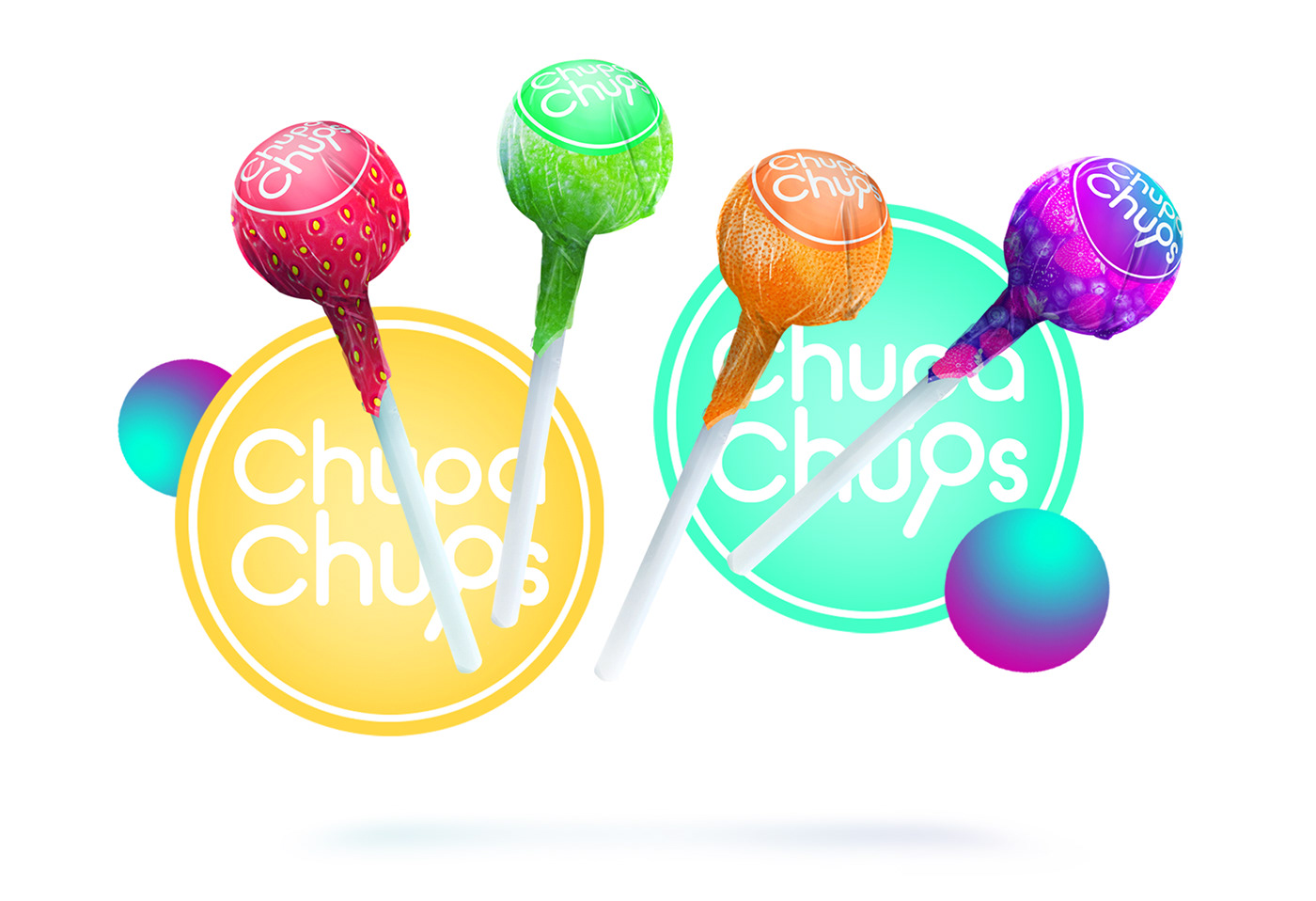 branding  Logotype logo brand chupa chups lollipop Candy Packaging redesign rebranding