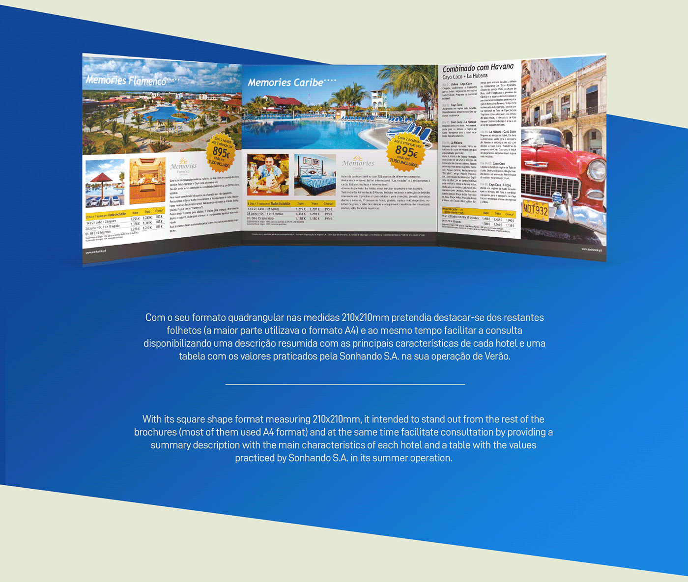 cuba editorial ferias flyer memories print sonhando triptico Turismo viagens